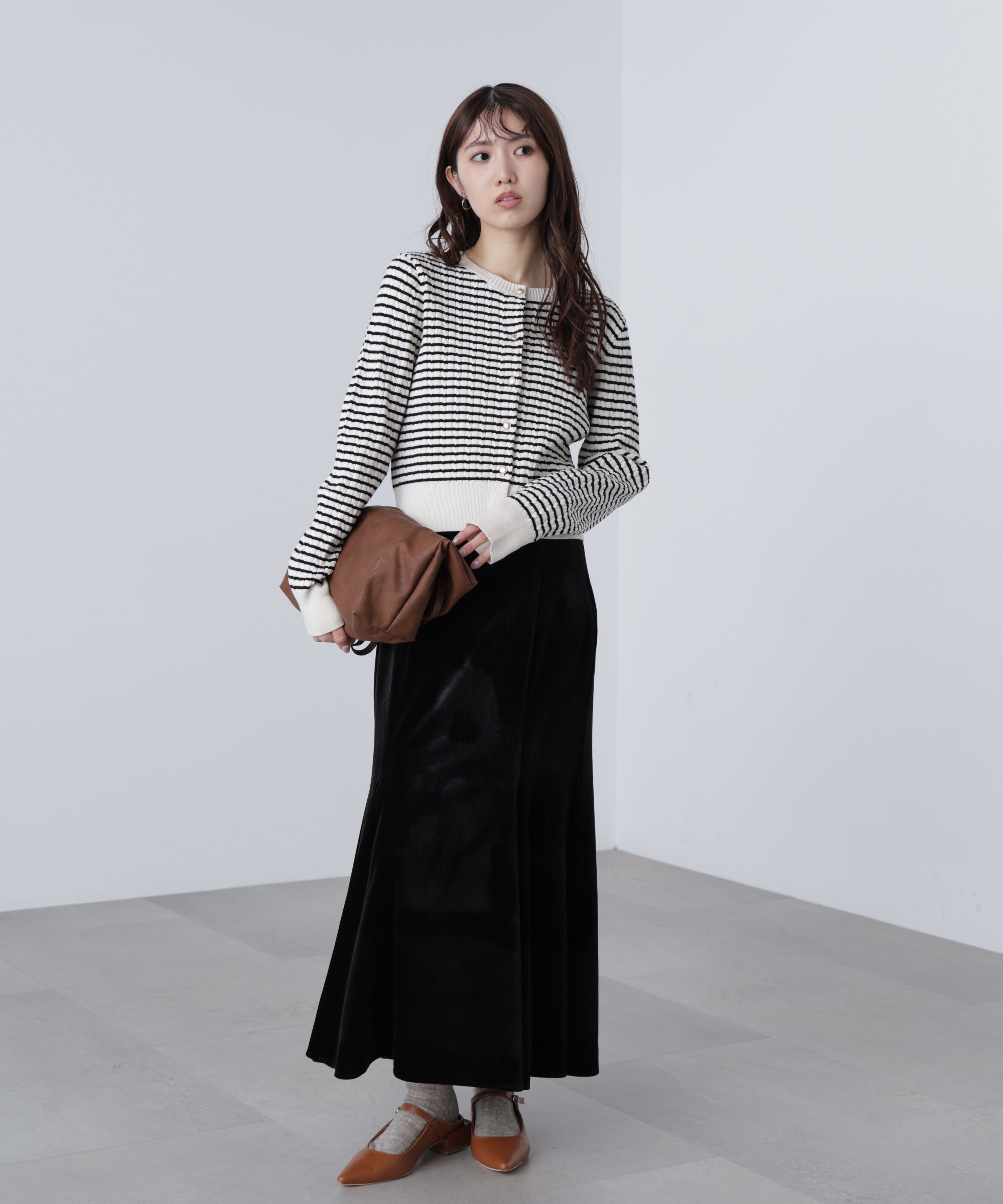  「ベロアマーメイドスカート」|スカート|