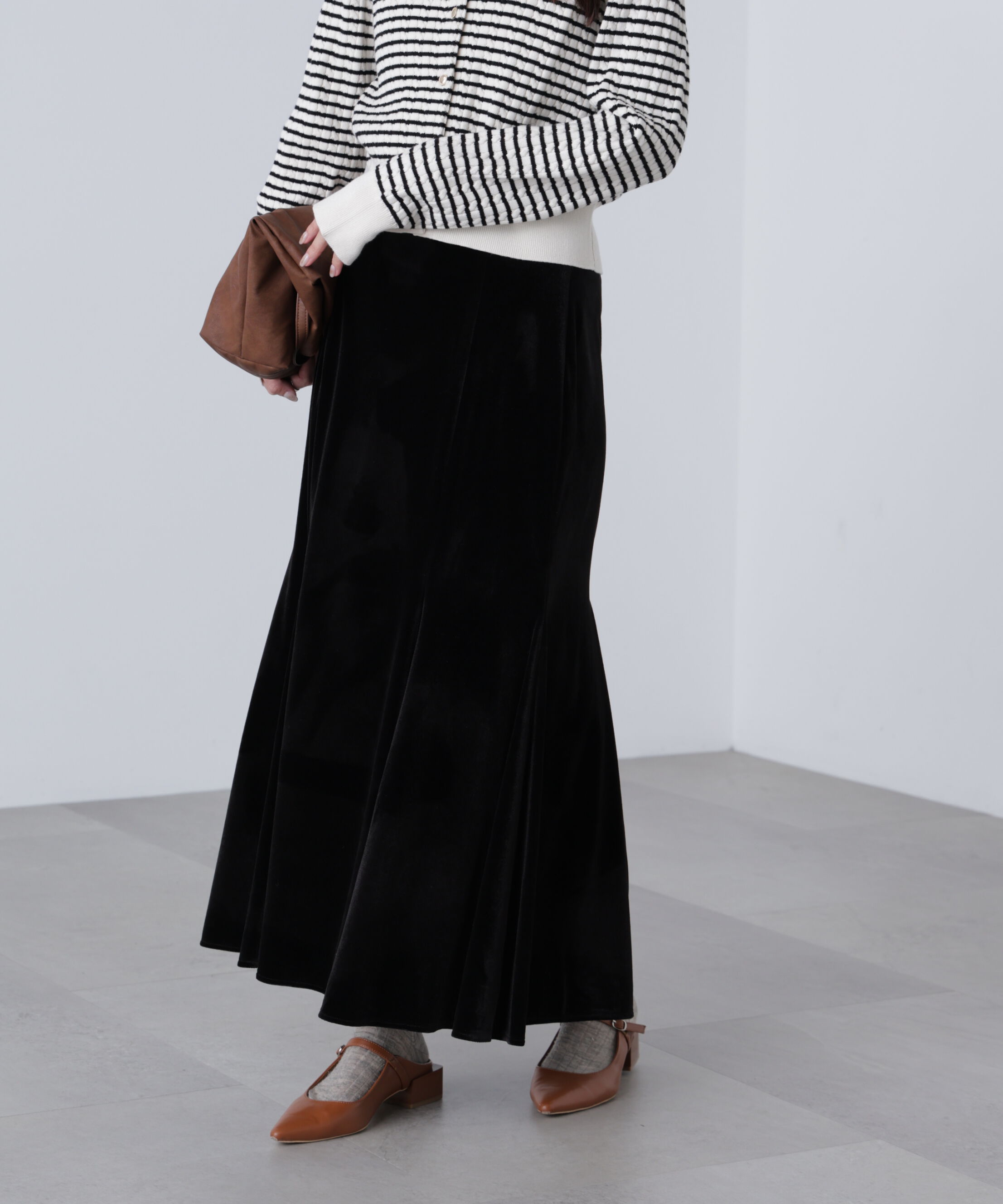  「ベロアマーメイドスカート」|スカート|