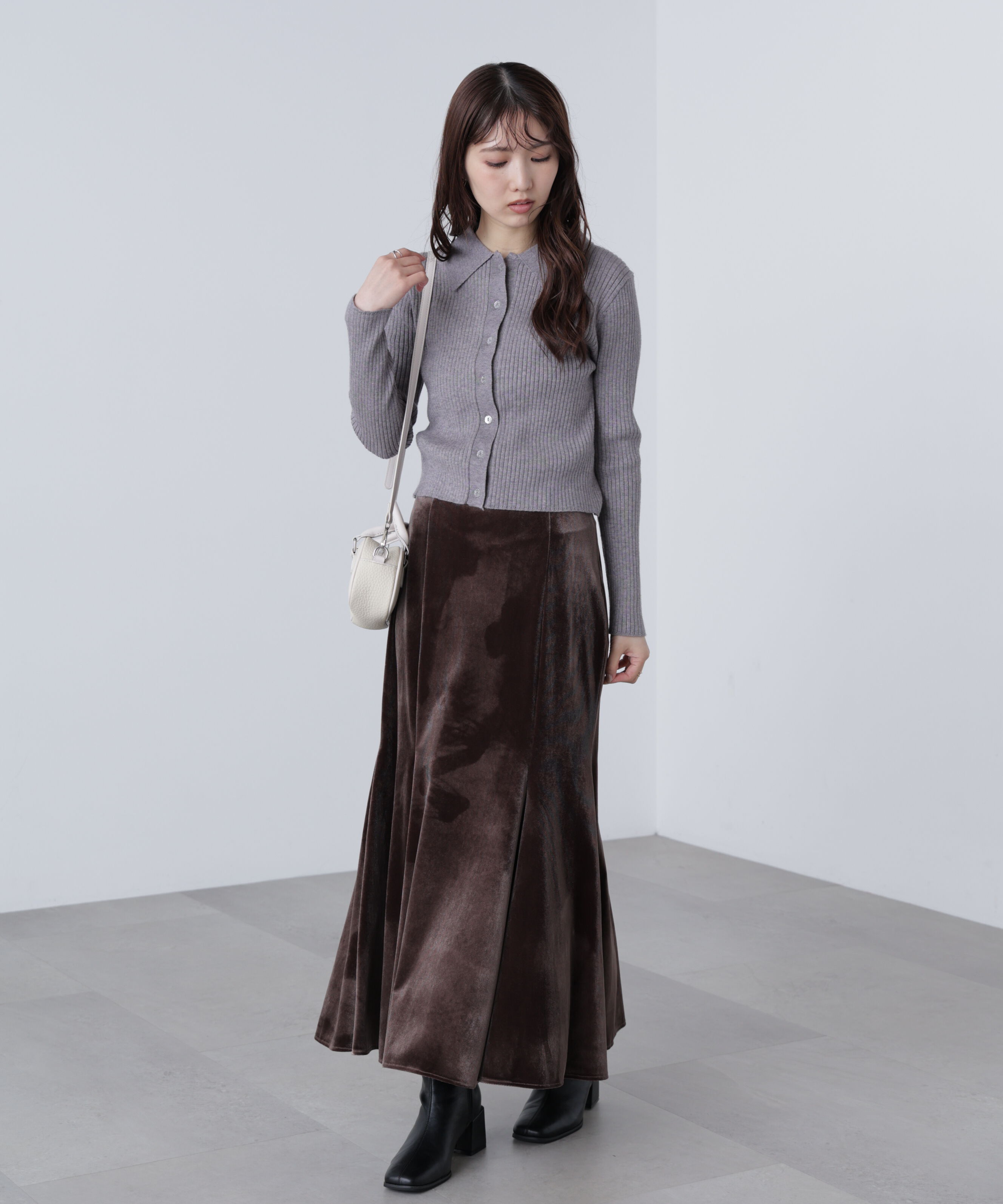  「ベロアマーメイドスカート」|スカート|