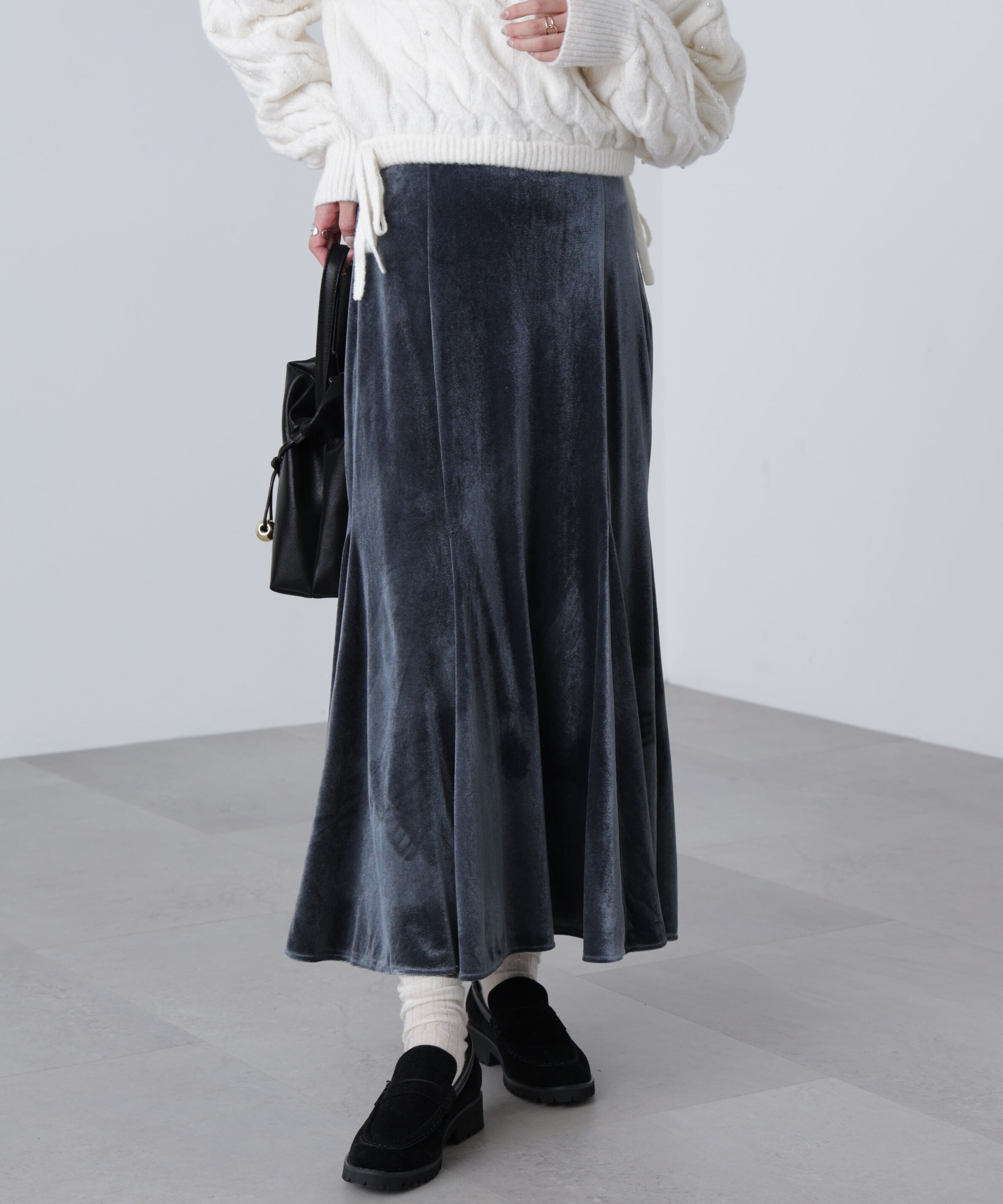  「ベロアマーメイドスカート」|スカート|