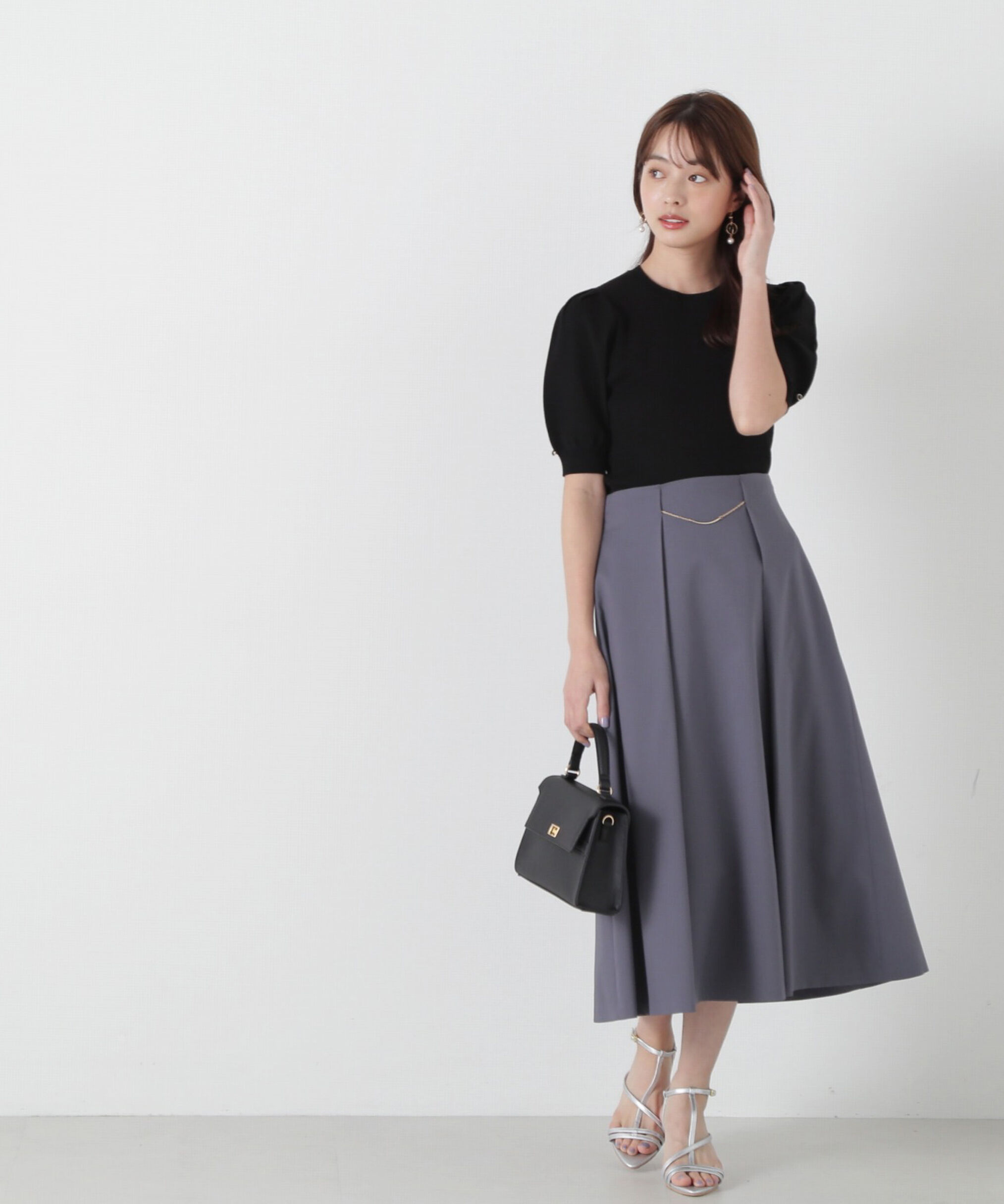 PROPORTION BODY DRESSING「パフスリーブリブニット」|ニット・セーター|