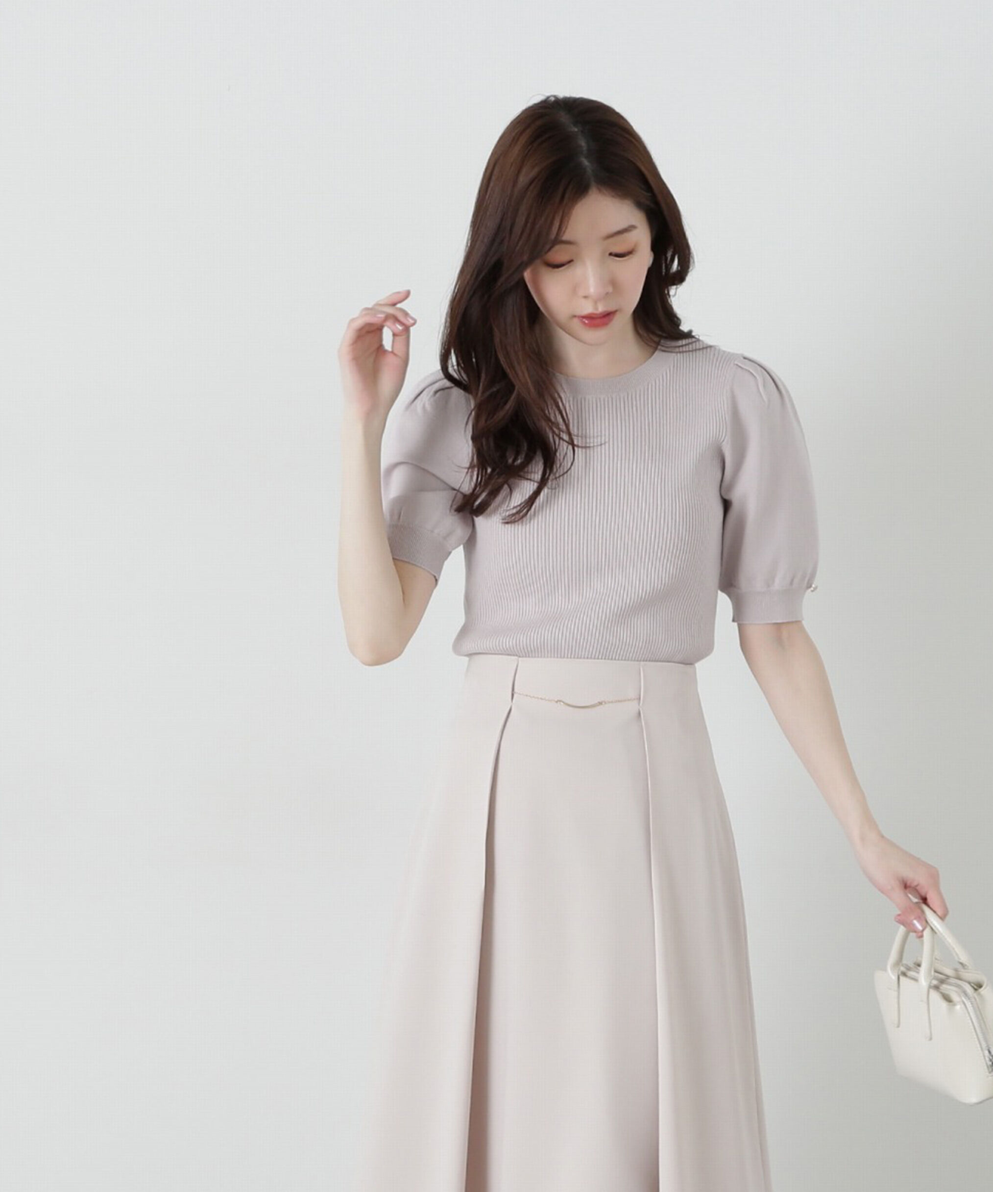 PROPORTION BODY DRESSING「パフスリーブリブニット」|ニット・セーター|