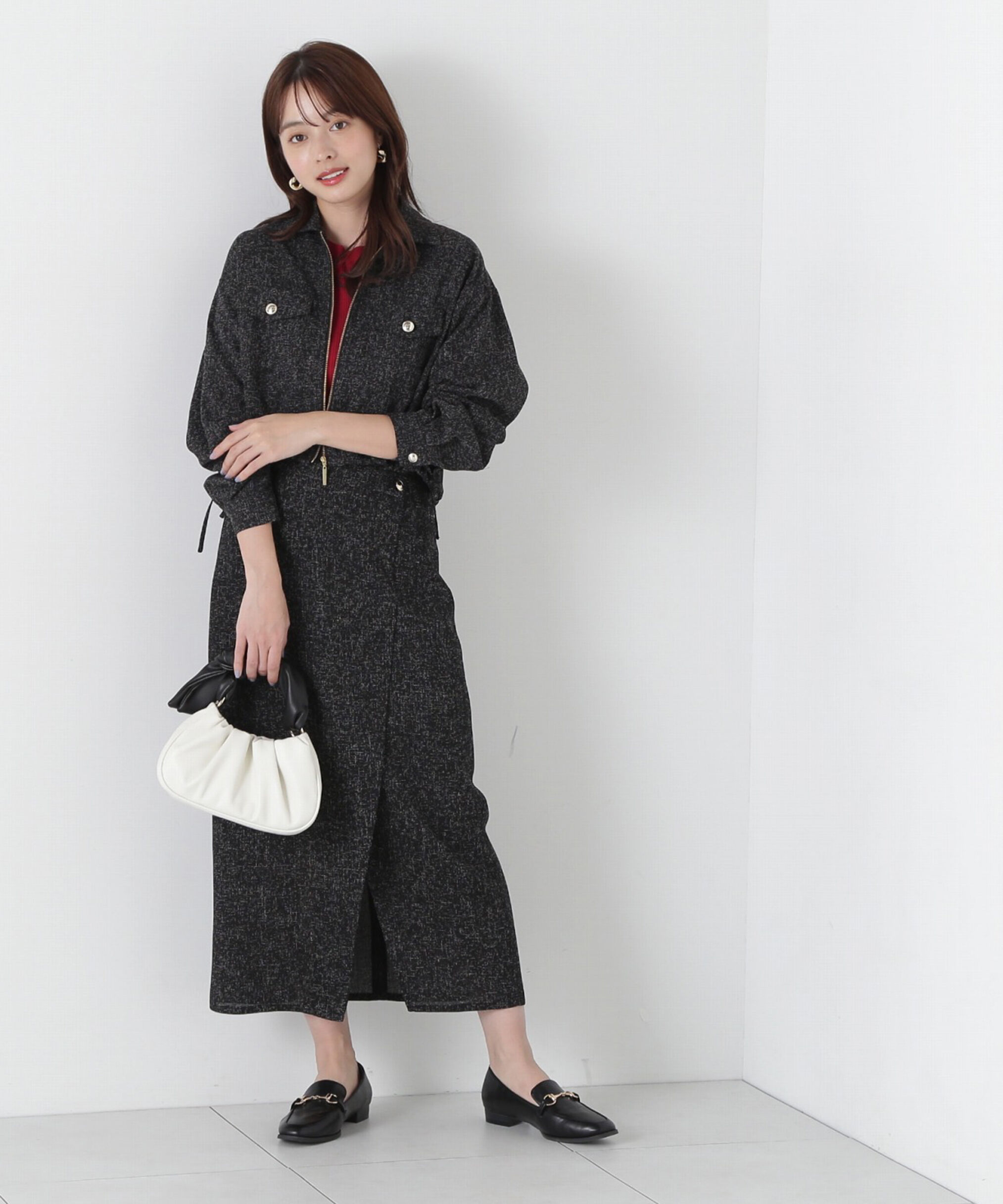 PROPORTION BODY DRESSING「パフスリーブリブニット」|ニット・セーター|