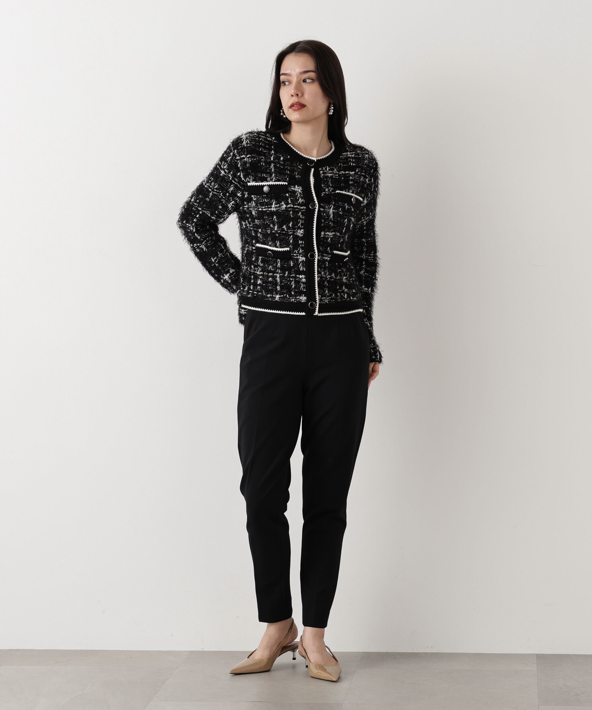  「◆フェザーヤーンツイードニットジャケット」|その他|