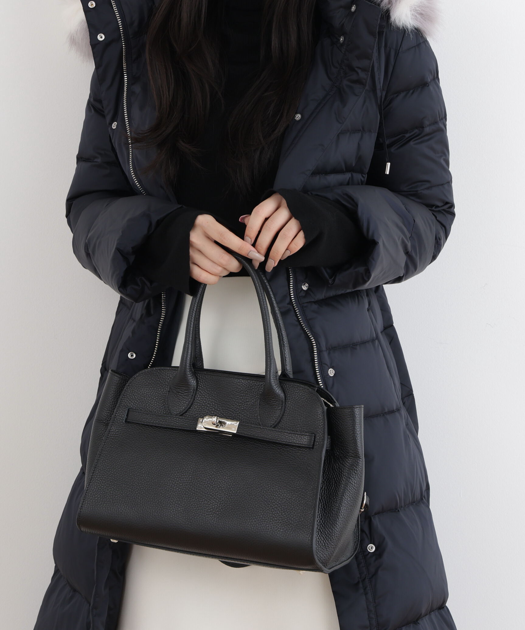  「［AULENTTI］レザートートバッグ」|その他|ブラック