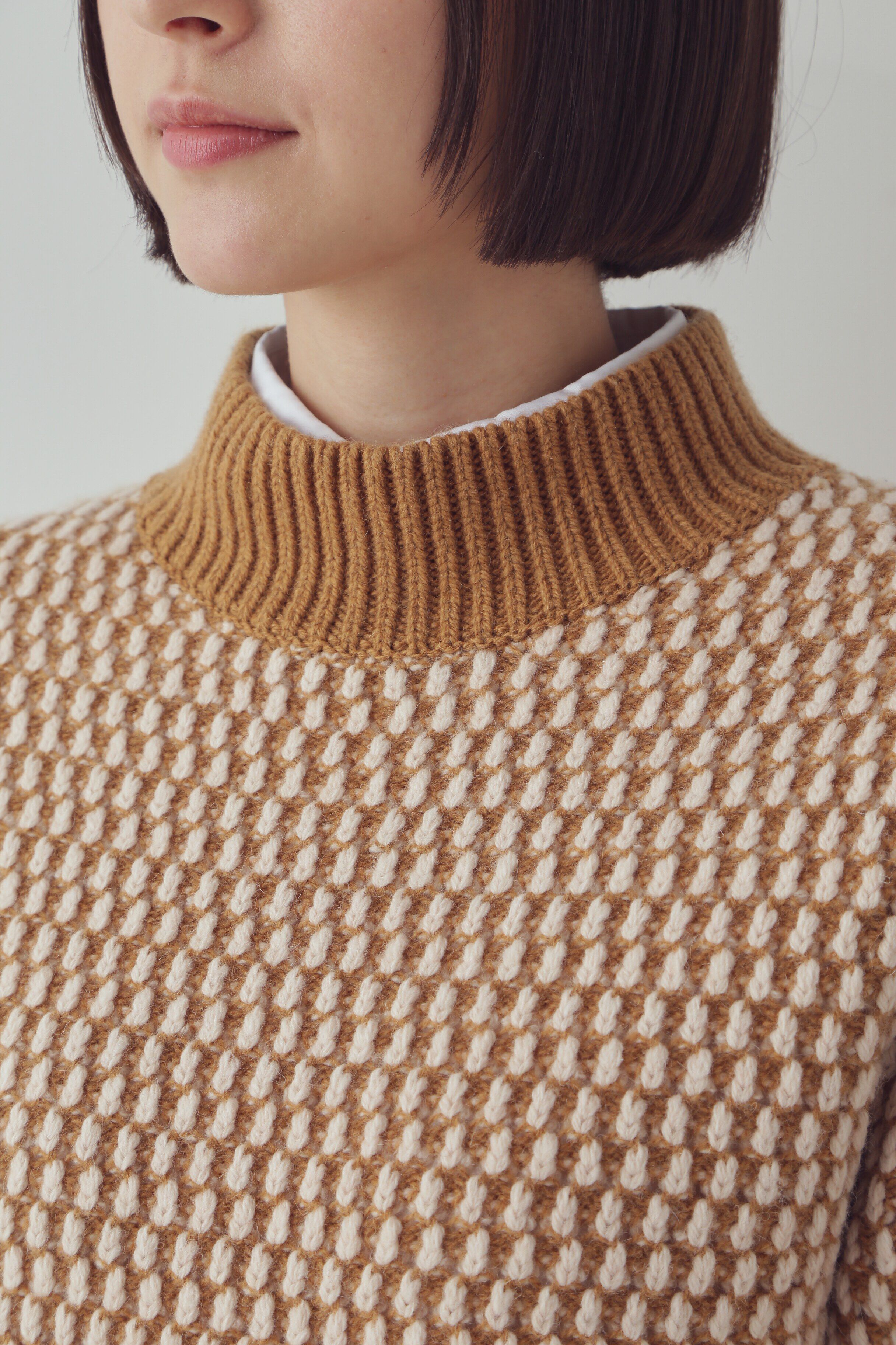  「◆ドットジャガードプルオーバーニット」|ニット・セーター|