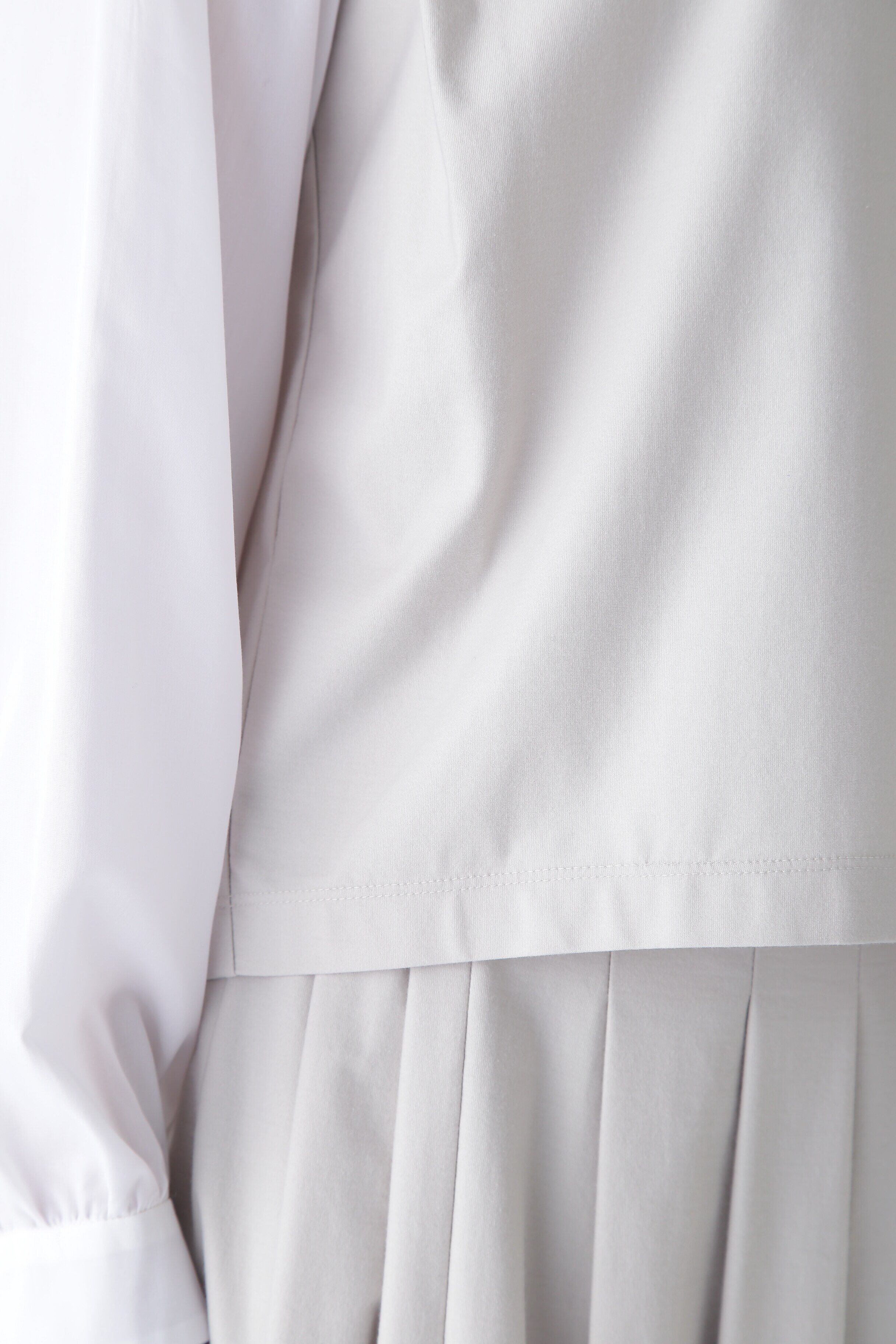  「◆布帛ドッキングプレーティングジャージープルオーバー」|Tシャツ・カットソー|