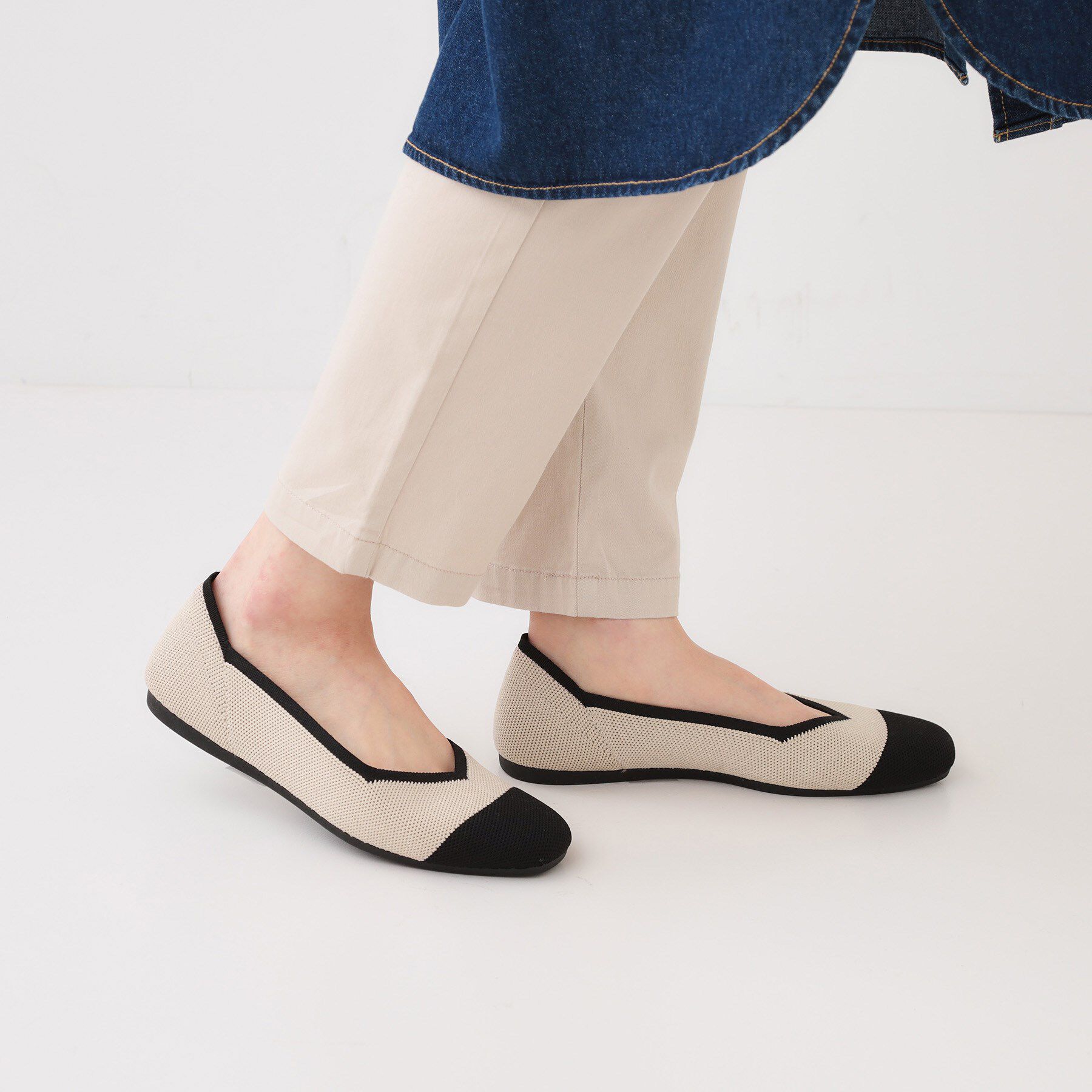 SHOO･LA･RUE「【高レビュー】洗えてサラサラ ニットパンプス」|その他|