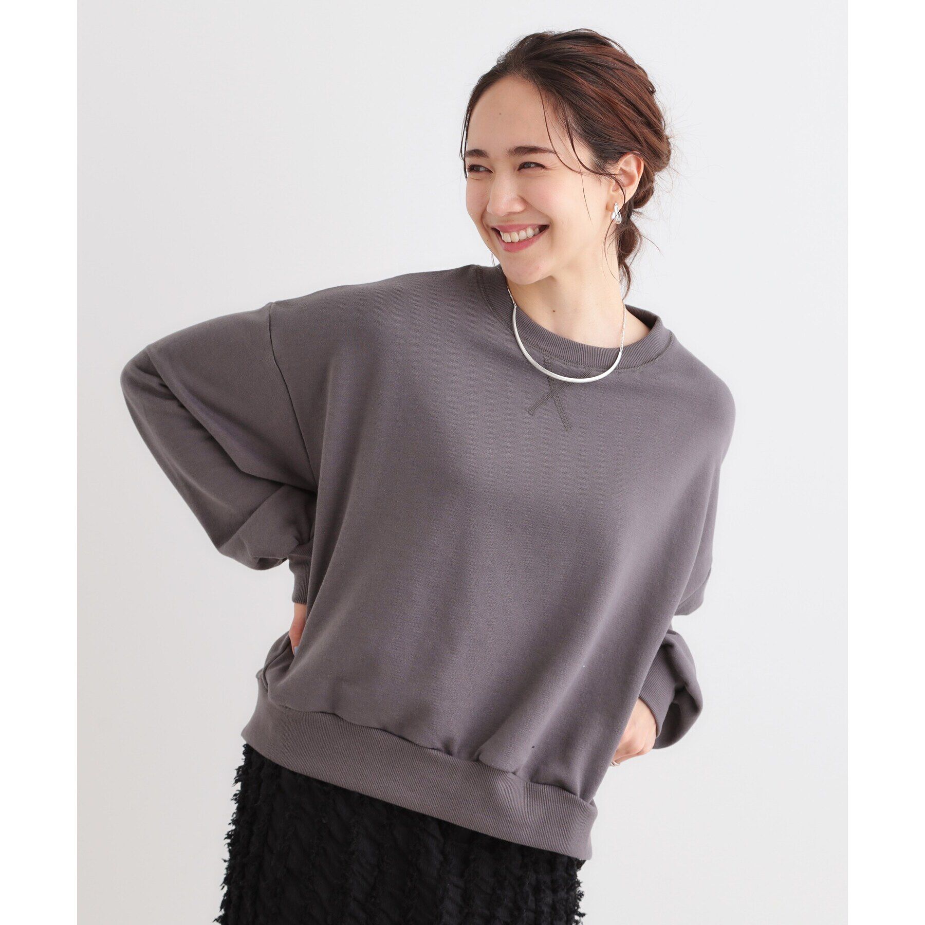 SHOO･LA･RUE「【洗える/着丈が選べる】ベーシックスウェット」|パーカー|