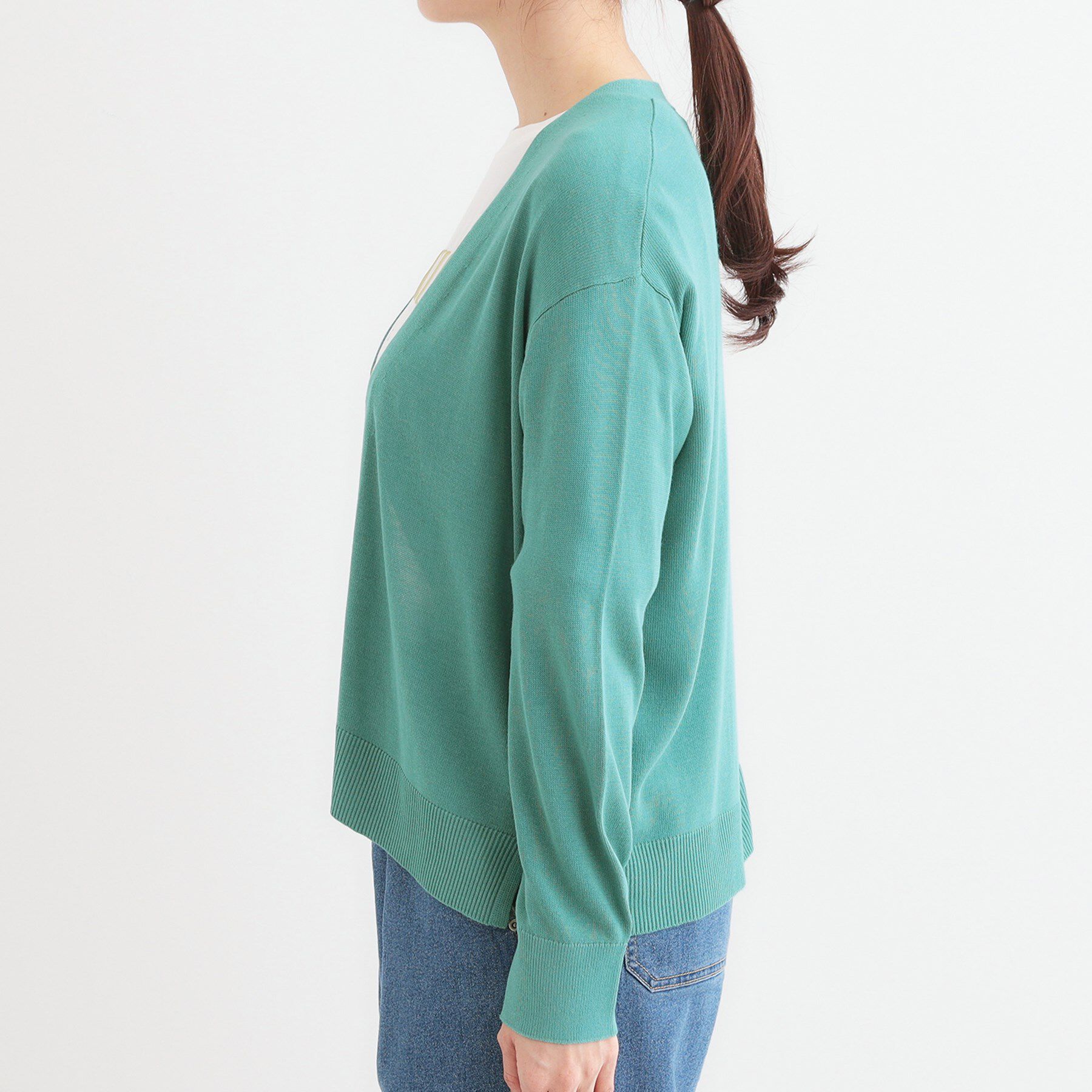 SHOO･LA･RUE「【洗える/UV】明日も着たくなる ニットカーディガン」|カーディガン|