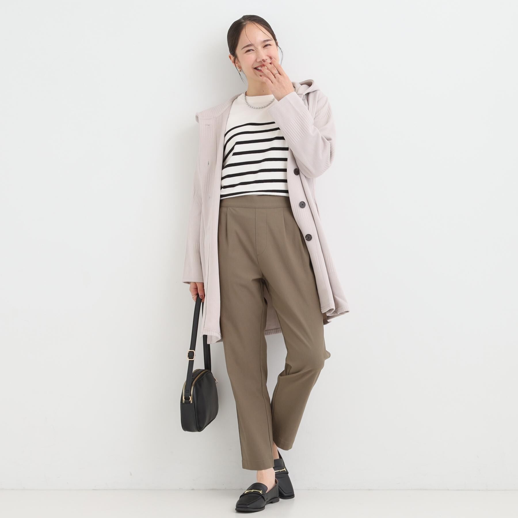 SHOO･LA･RUE「【洗える/S-LL/美脚シルエット】ハイパーストレッチ テーパードパンツ【CIRCRIC】」|その他|