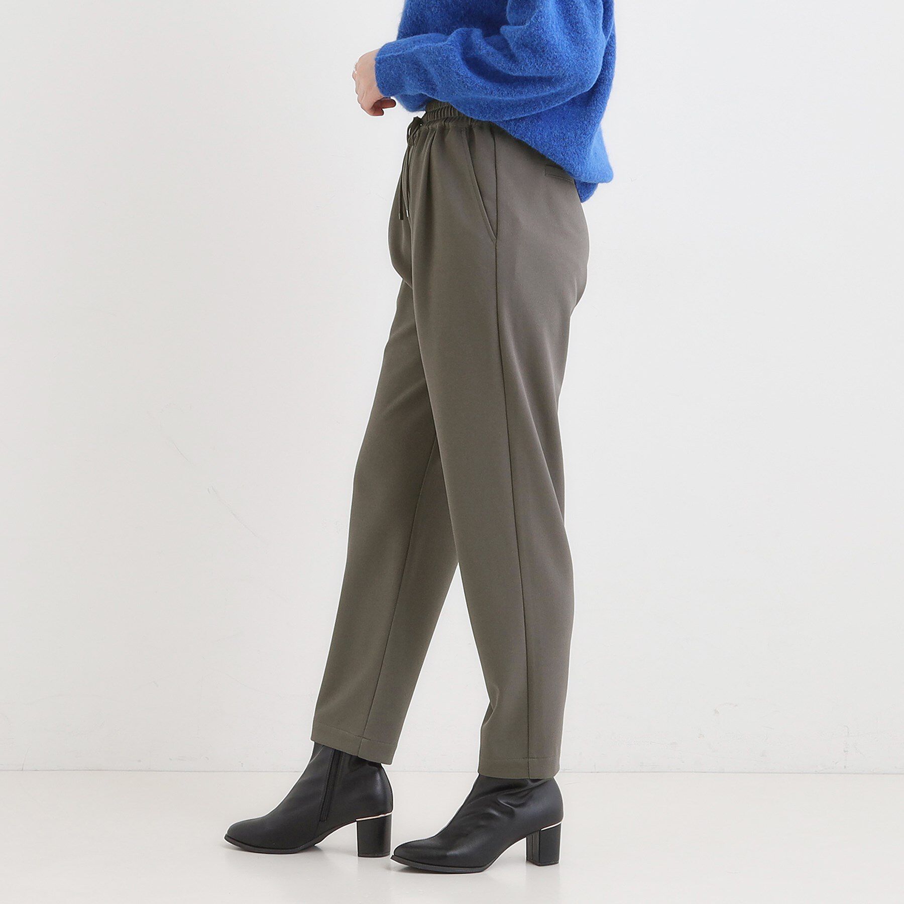 SHOO･LA･RUE「【S-3L/洗濯後しわになりにくい】スマートに見える イージーテーパードパンツ【CIRCRIC】」|その他|