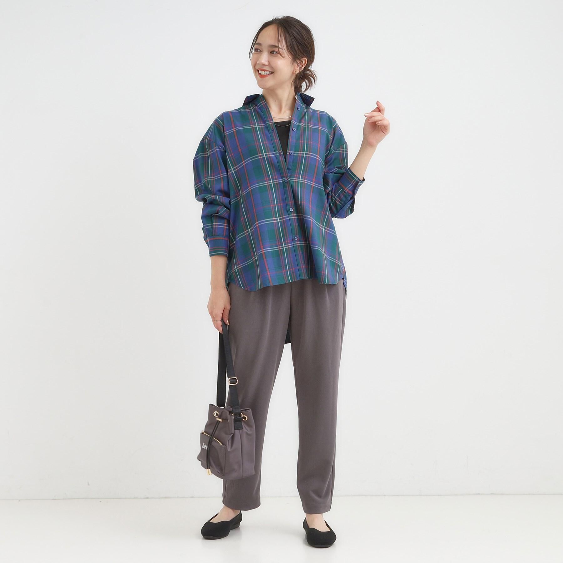 SHOO･LA･RUE「【S-3L/洗濯後しわになりにくい】スマートに見える イージーテーパードパンツ【CIRCRIC】」|その他|