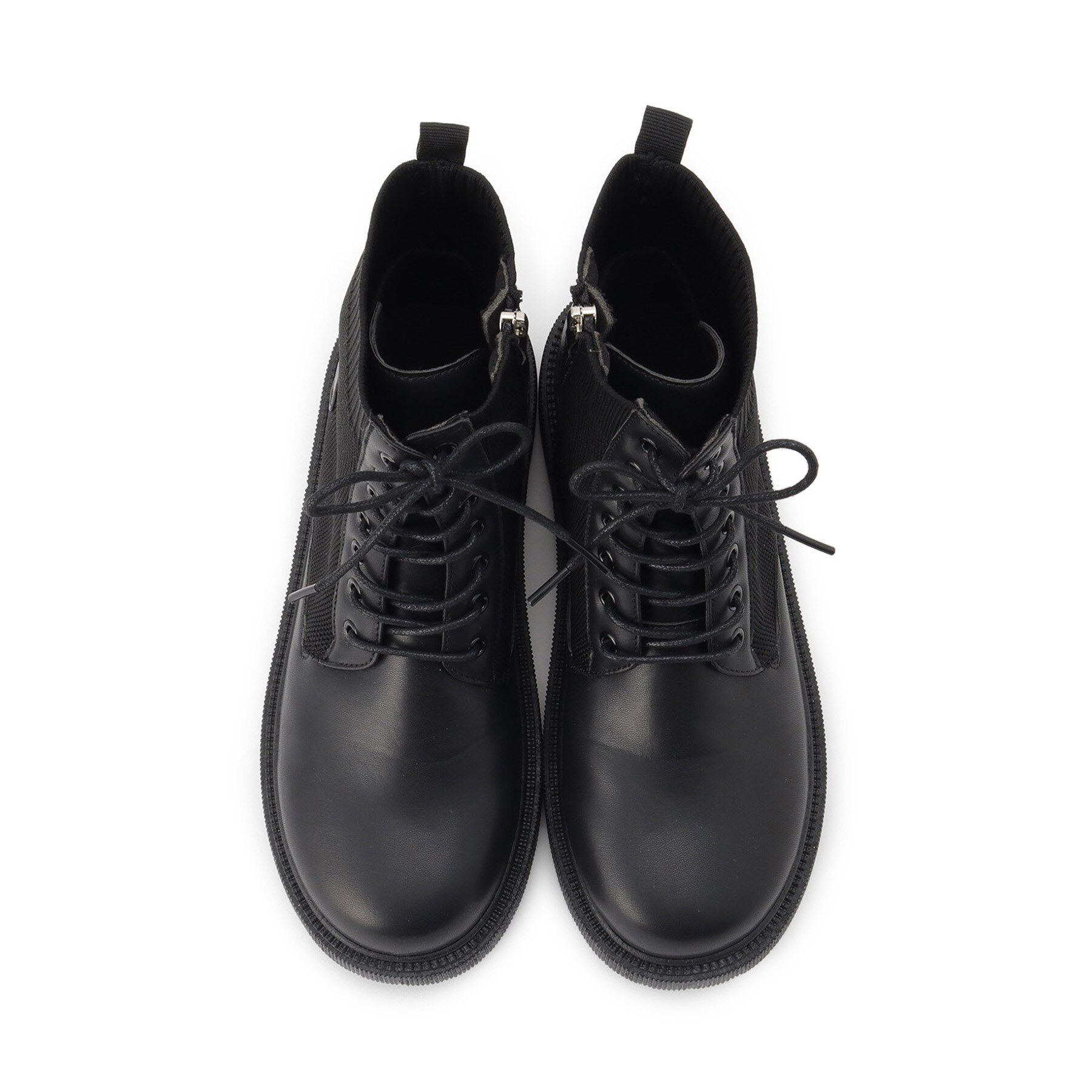 SHOO･LA･RUE「ニットレースアップブーツ」|ショートブーツ|