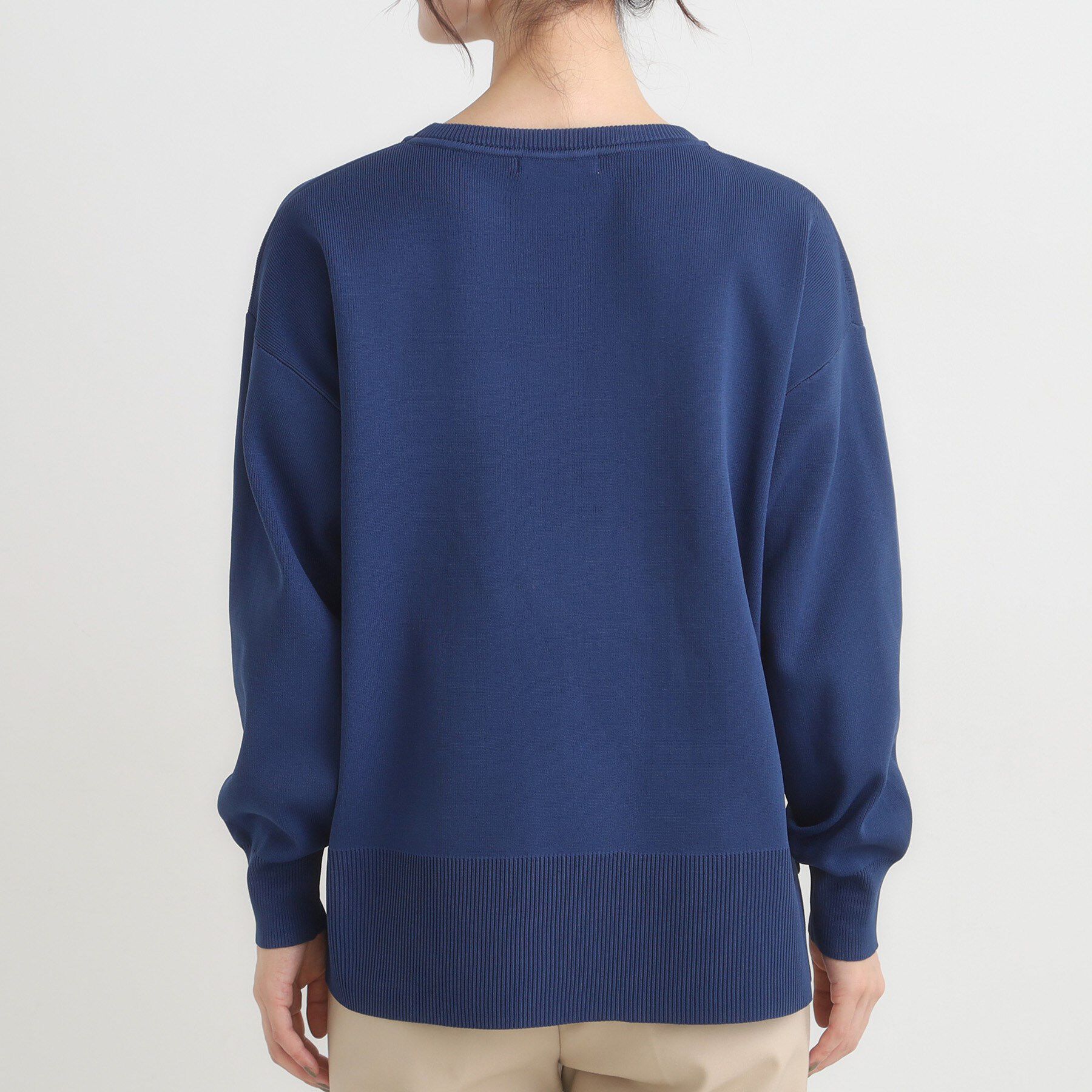 SHOO･LA･RUE「【S-LL/洗える】一枚で簡単こなれ見え スポンディッシュ 裾レイヤード風ニット【CIRCRIC】」|ニット・セーター|