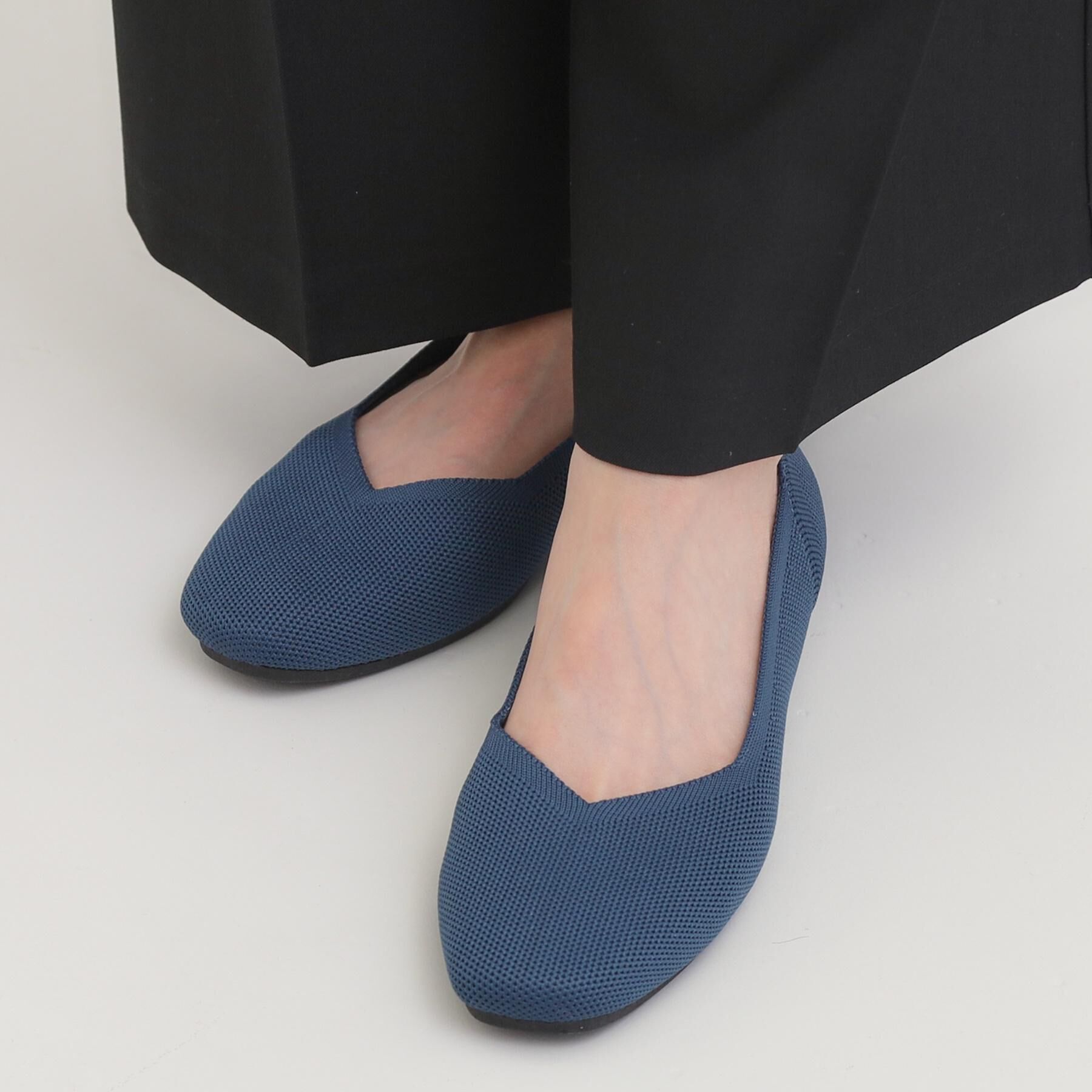 SHOO･LA･RUE「【22.5cm-24.5cm】洗えてさらさらニットパンプス」|パンプス|