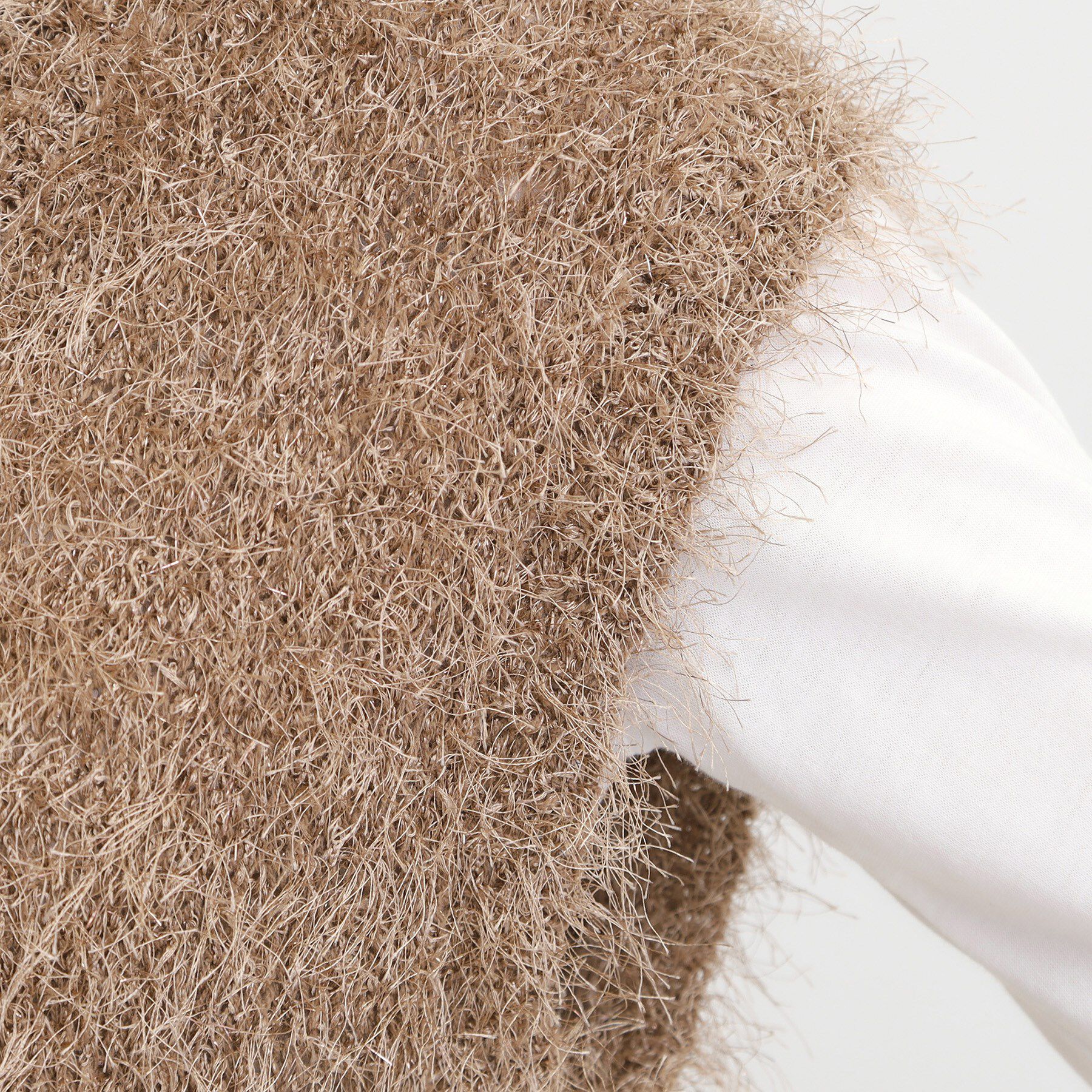 SHOO･LA･RUE「【2点セット/S-LL】大人のフェミニンカジュアルに ラメシャギーニットベスト+ロンT」|ニット・セーター|