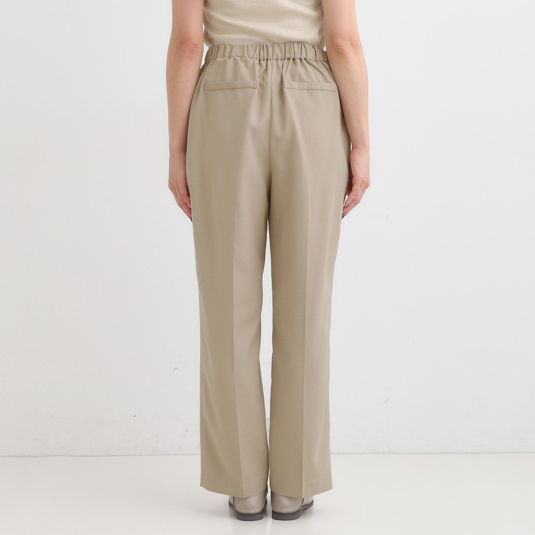 SHOO･LA･RUE「【S-LL】ウエストリボンがアクセント ゆったりテーパードパンツ」|その他|