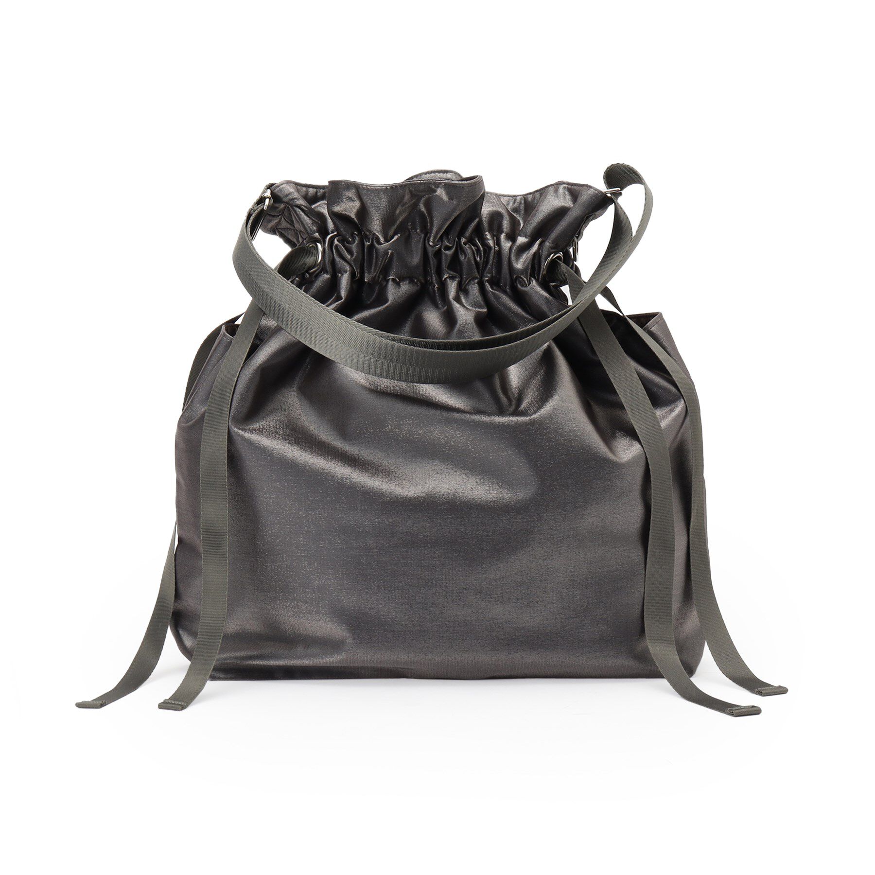 SHOO･LA･RUE「シャイニー生地巾着ショルダーバッグ」|ショルダー・メッセンジャー|