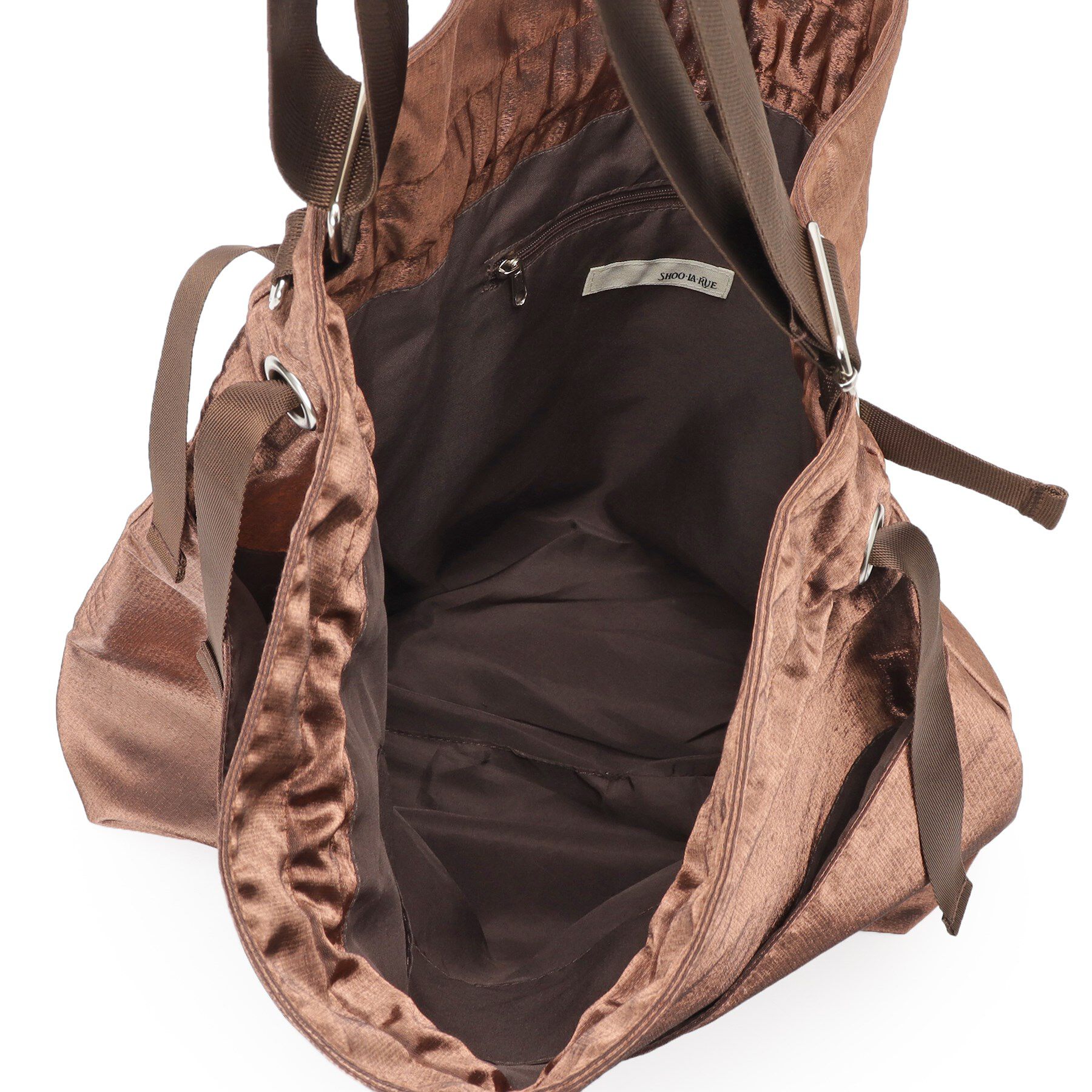 SHOO･LA･RUE「シャイニー生地巾着ショルダーバッグ」|ショルダー・メッセンジャー|