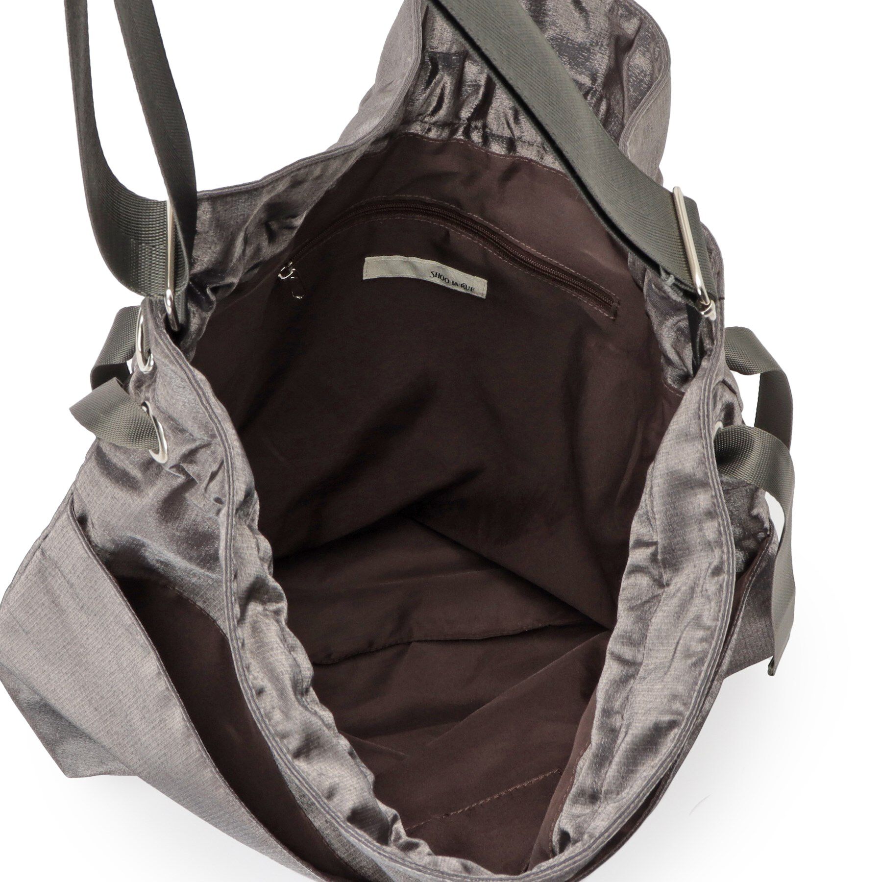 SHOO･LA･RUE「シャイニー生地巾着ショルダーバッグ」|ショルダー・メッセンジャー|