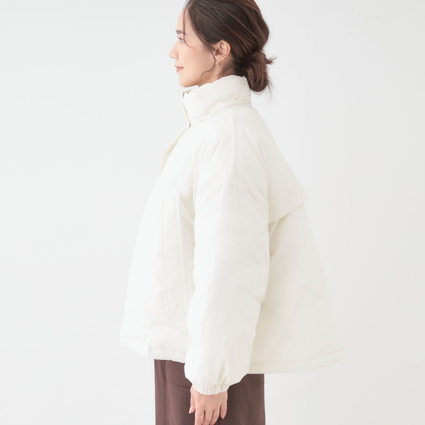 SHOO･LA･RUE「【撥水/あったか】たっぷり着られる 中綿モンスターショートコート」|ダウン|