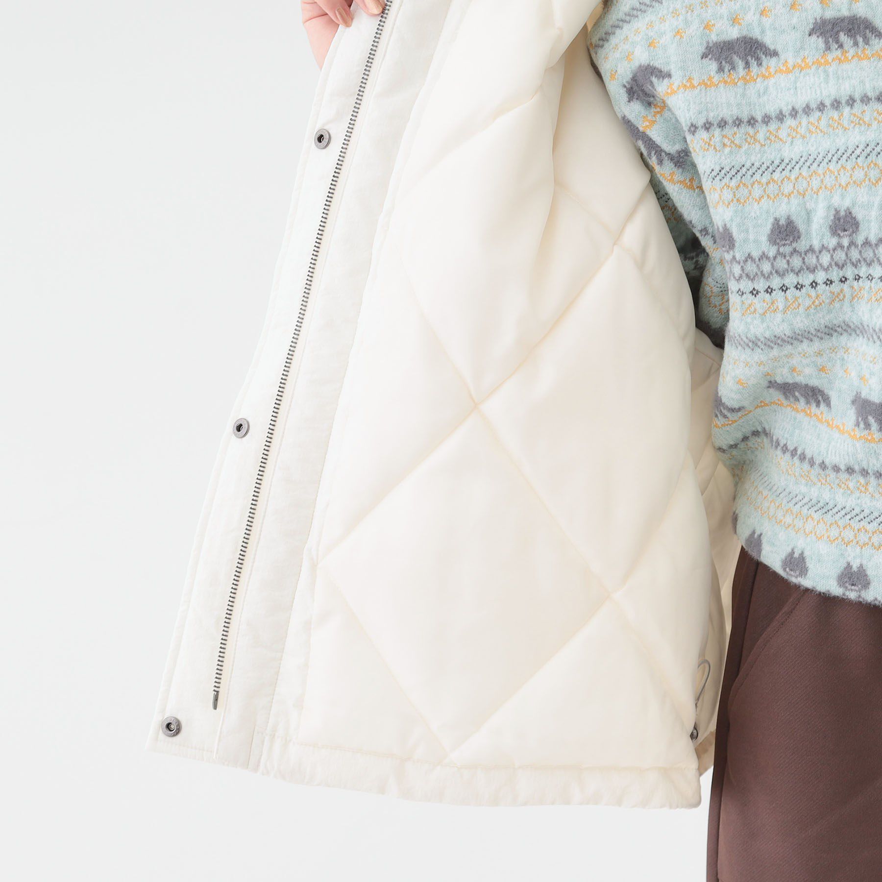 SHOO･LA･RUE「【撥水/あったか】たっぷり着られる 中綿モンスターショートコート」|ダウン|