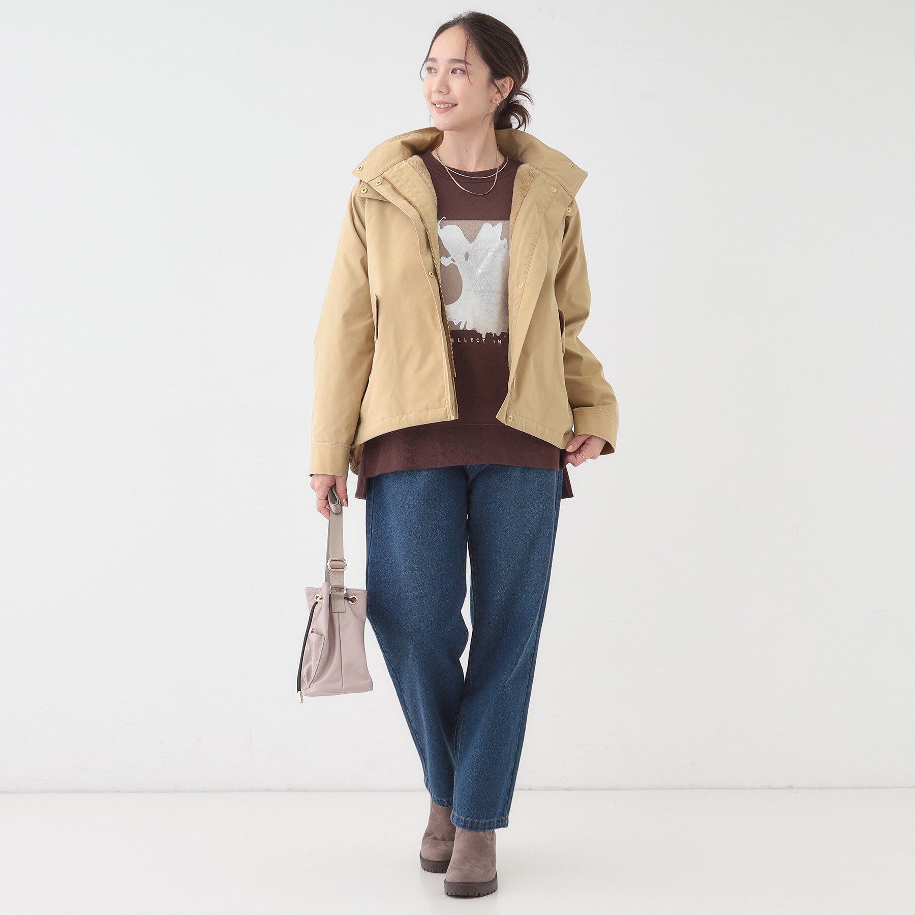 SHOO･LA･RUE「【撥水/マルチWAY】フェイクファーライナー付き 欲張りマンパ」|ブルゾン・スタジャン|