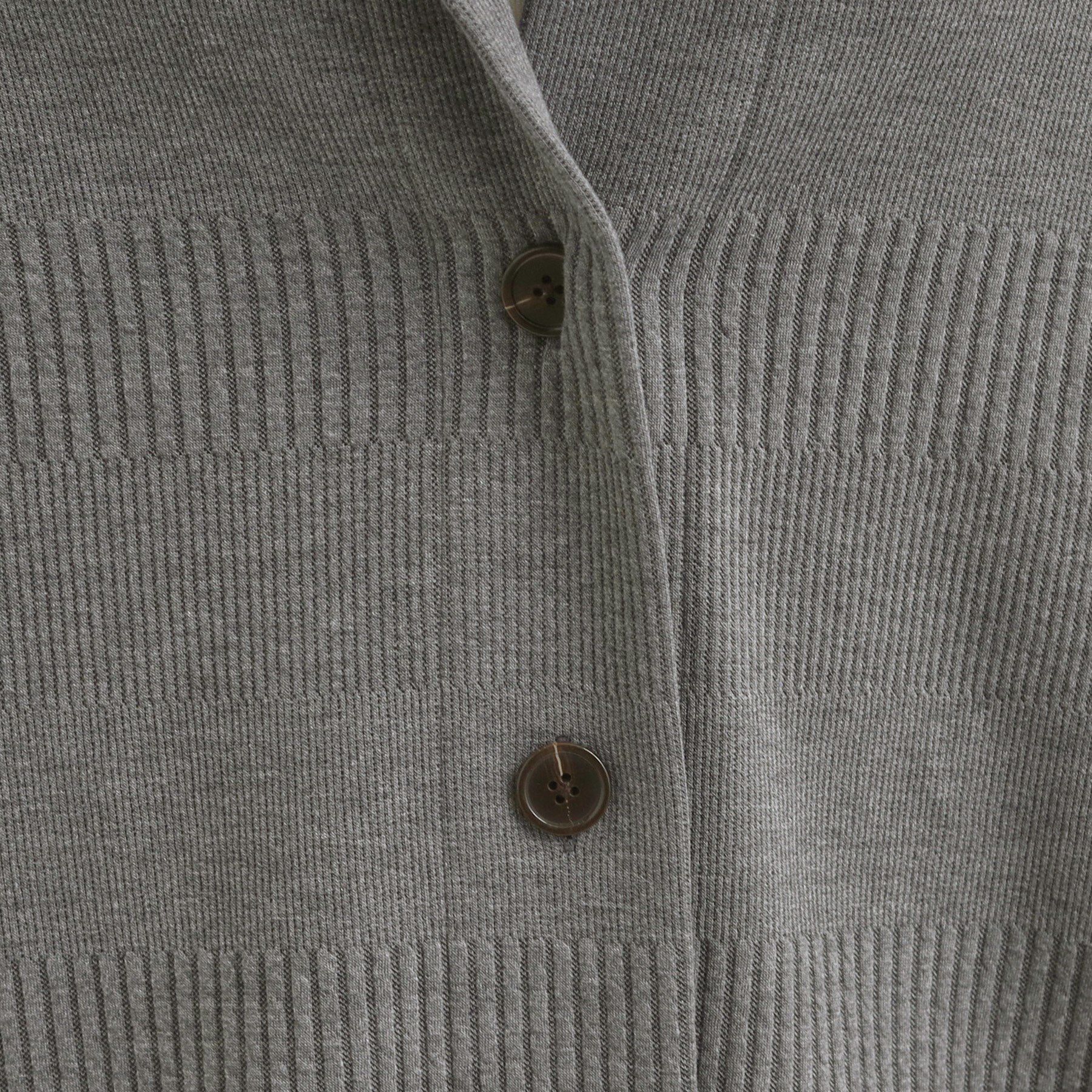 SHOO･LA･RUE「【高レビュー/春まで着られる】体型をカバーしながらスマートに魅せる ラインジャカードコーディガン」|カーディガン|