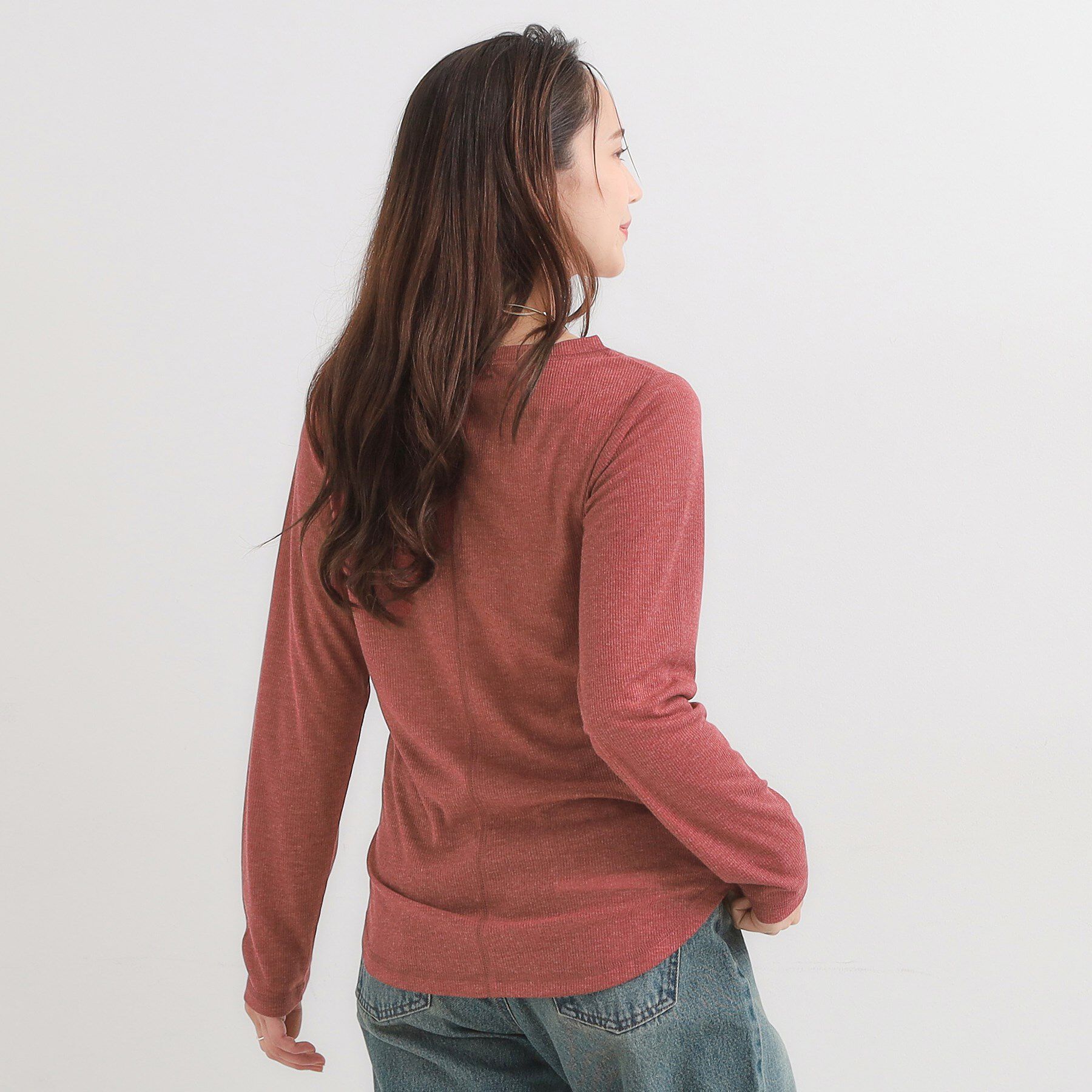 SHOO･LA･RUE「【洗濯機可/S-LL】毎日コーデに シアーテレコロンT」|Tシャツ・カットソー|