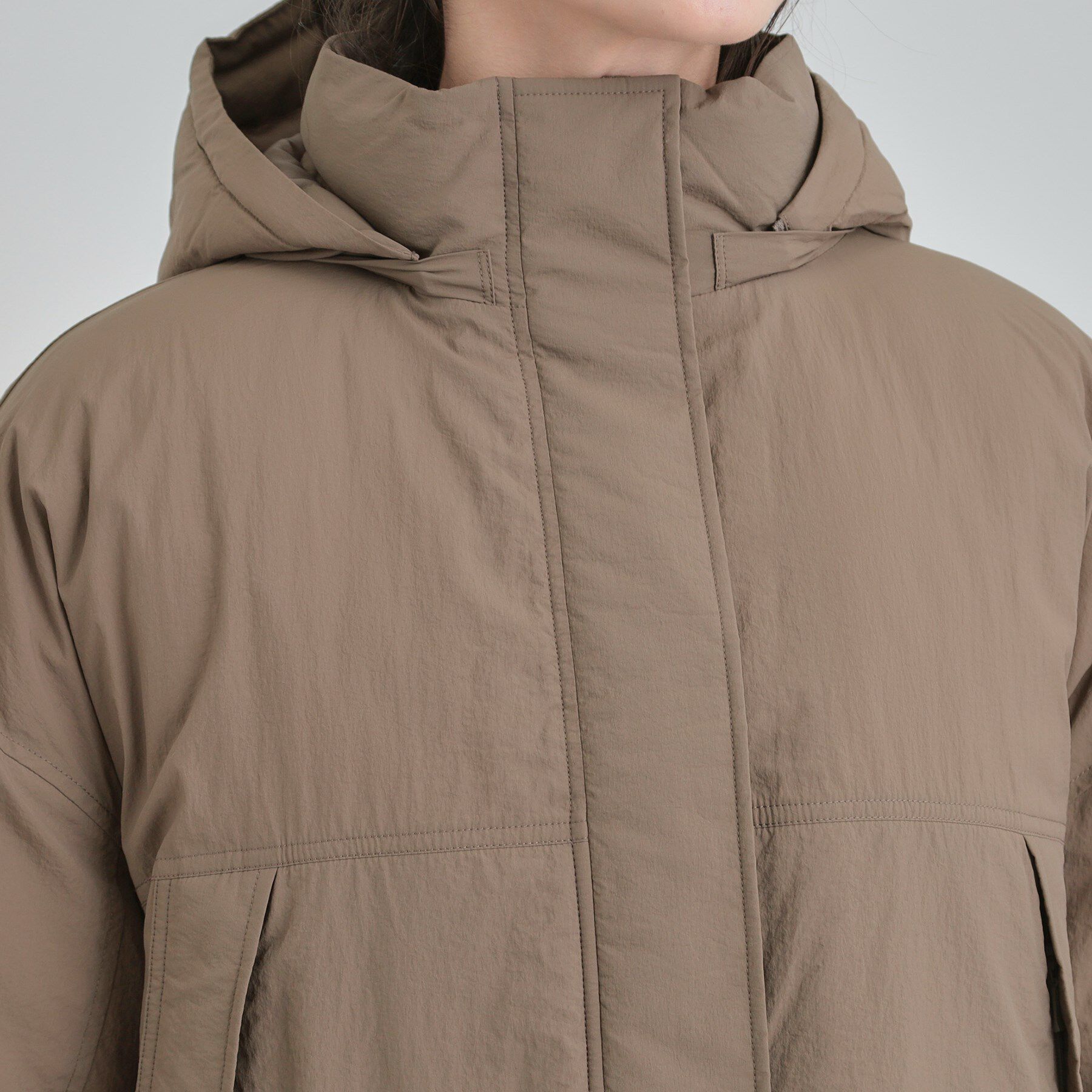 SHOO･LA･RUE「【あったか/撥水/フード取り外し可能】中綿モンスターコート」|ダウン|