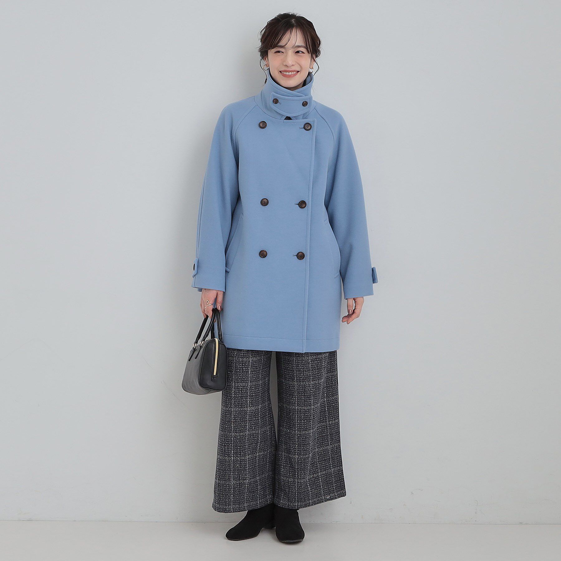 SHOO･LA･RUE「【2WAY】こなれきれい ウール調コクーンコート」|チェスターコート|