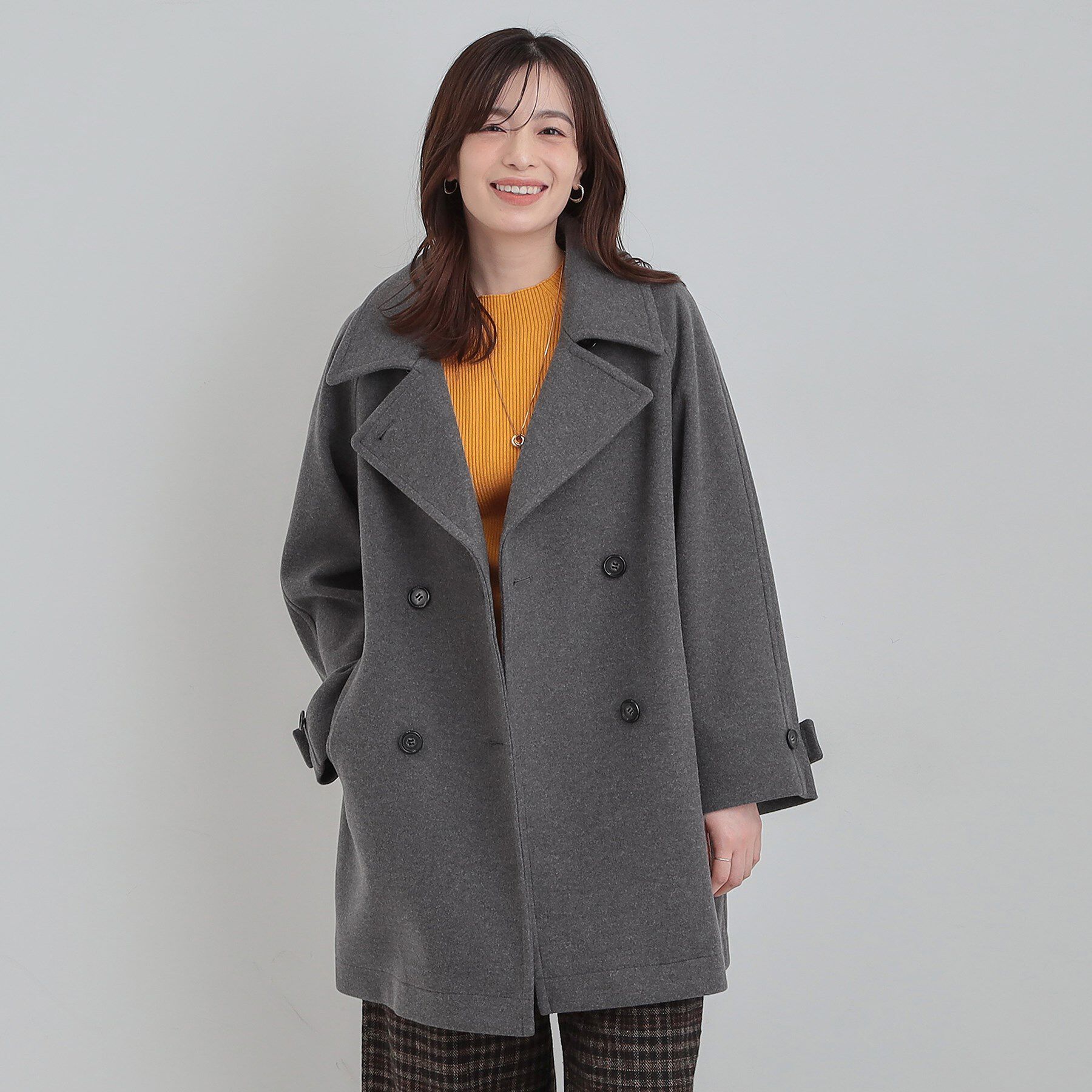 SHOO･LA･RUE「【2WAY】こなれきれい ウール調コクーンコート」|チェスターコート|