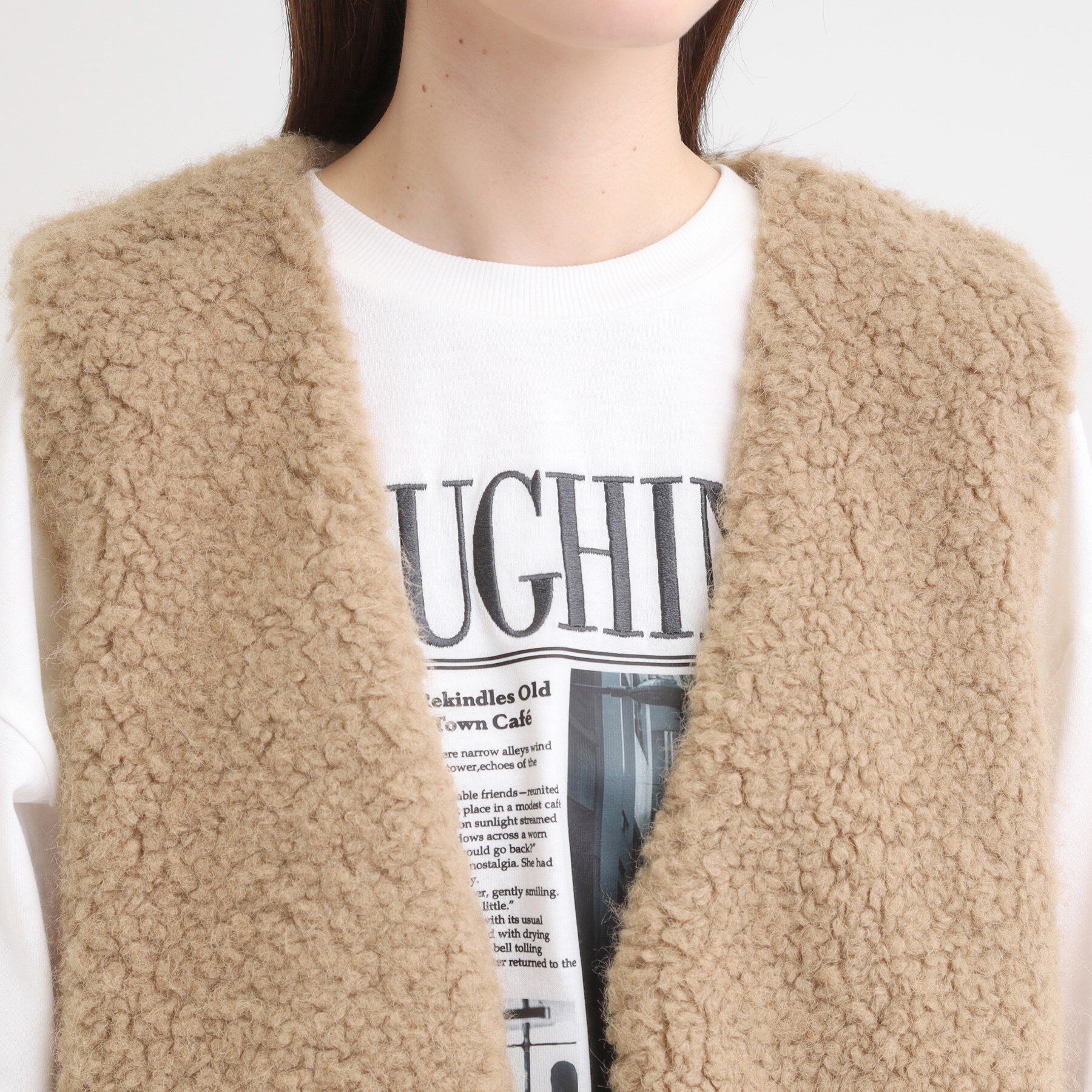 SHOO･LA･RUE「ふわふわファーベスト」|ベスト・ジレ|