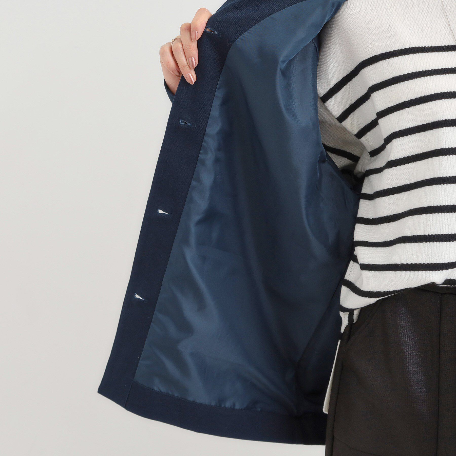 SHOO･LA･RUE「【S-LL】オーバーシルエットでこなれ感 襟コール カバーオール」|ステンカラーコート|