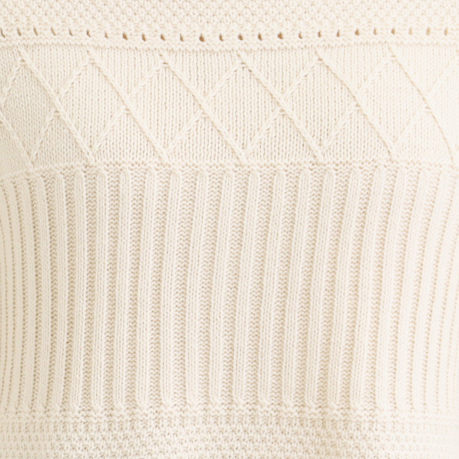 SHOO･LA･RUE「【洗濯機可/毛玉レス/S-LL】1枚でサマ見え ミックスケーブル柄ニット」|ニット・セーター|