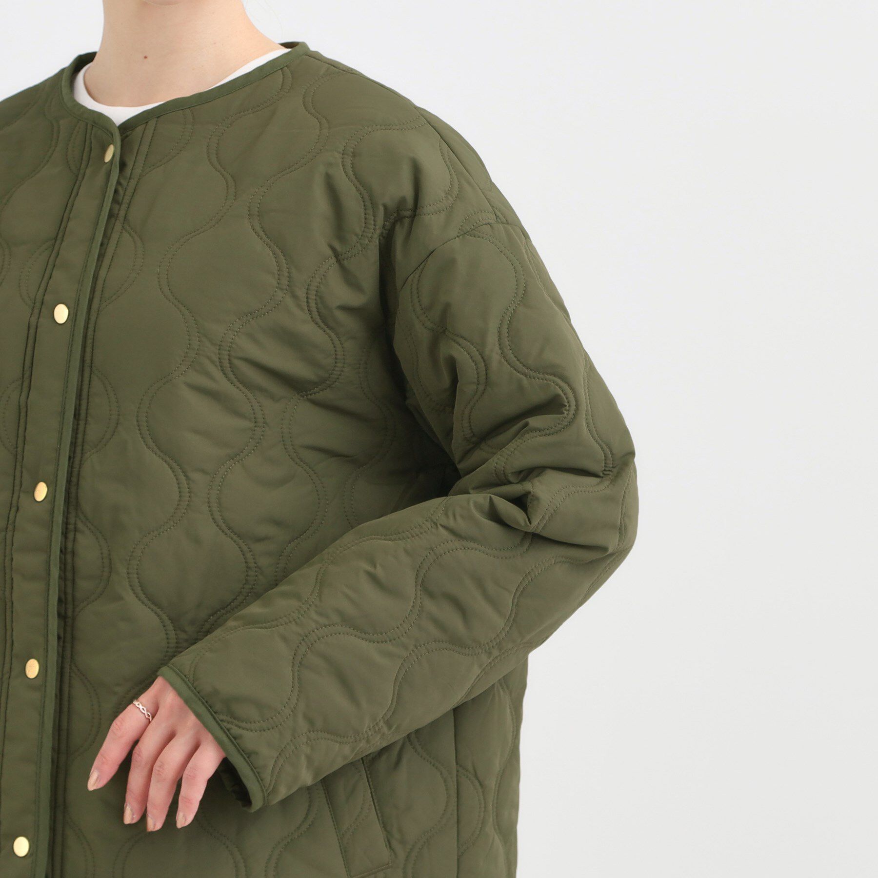 SHOO･LA･RUE「【高レビュー/洗濯機可/撥水】大人のための キルトオーバーブルゾン」|ブルゾン・スタジャン|