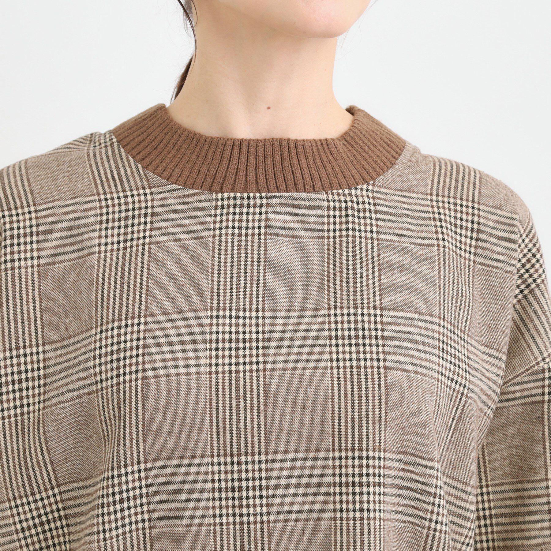 SHOO･LA･RUE「チェック柄プルオーバー」|Tシャツ・カットソー|