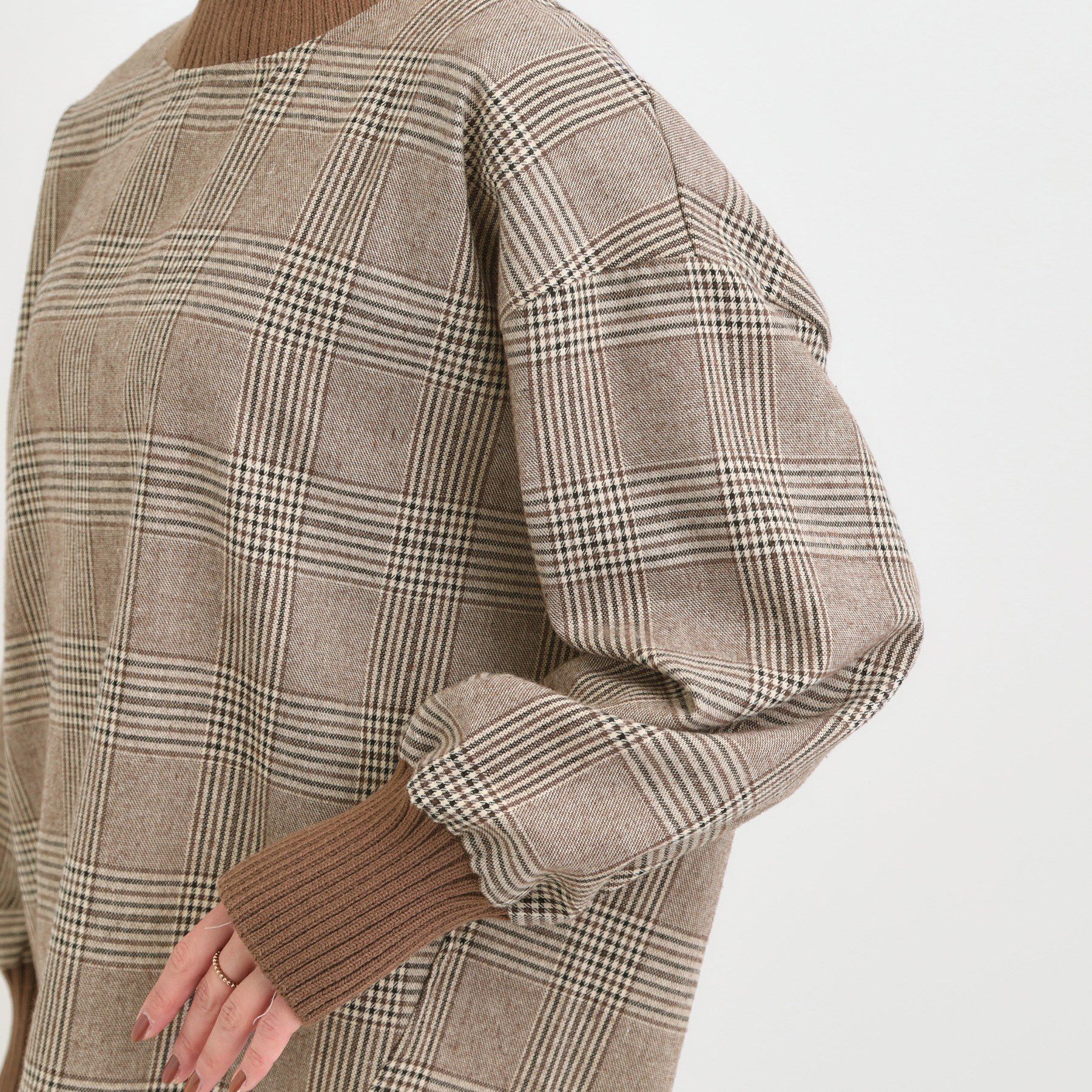 SHOO･LA･RUE「チェック柄プルオーバー」|Tシャツ・カットソー|