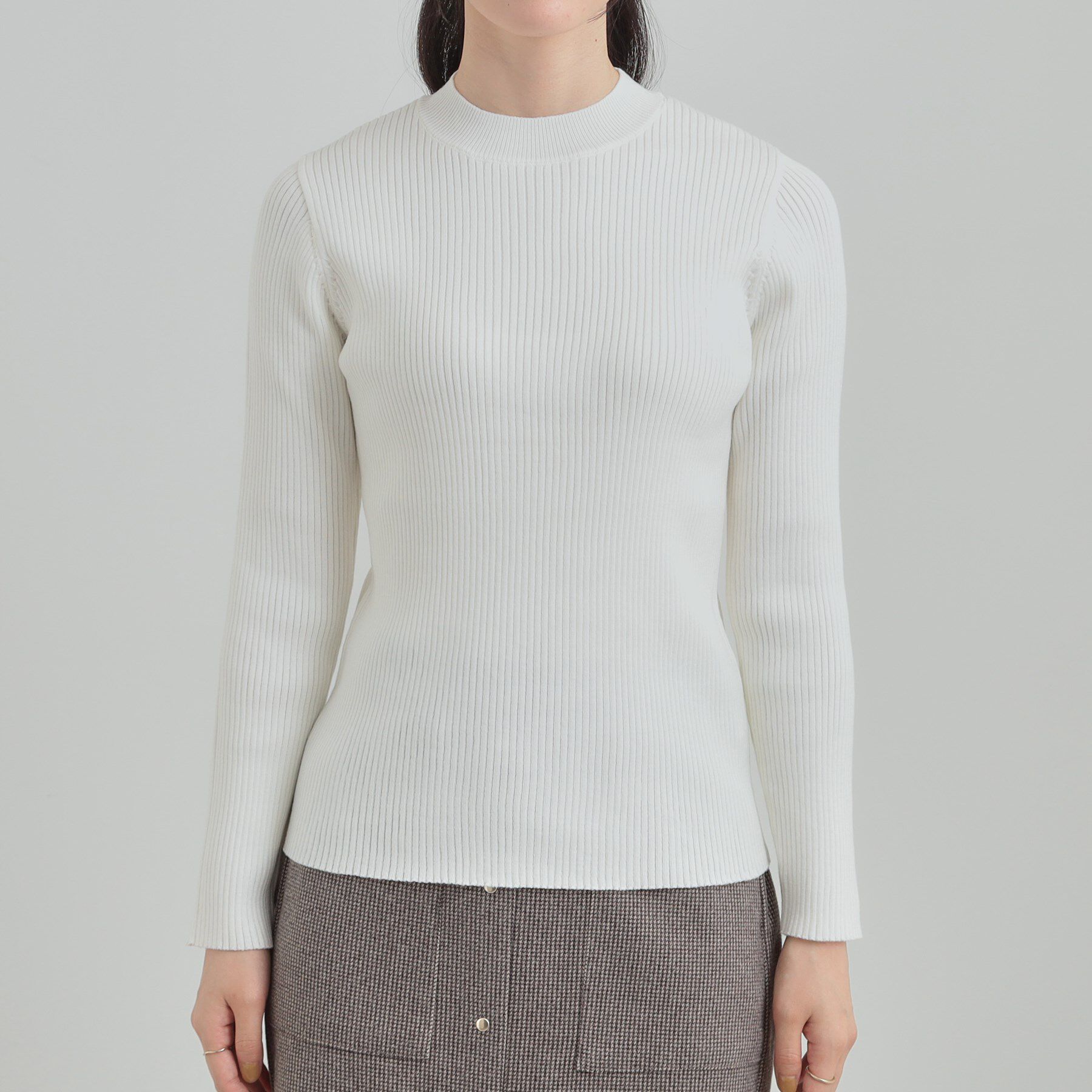 SHOO･LA･RUE「【S-LL/2点セット】着るだけでコーデが決まる フェザーニットベスト&times;リブニット」|その他|