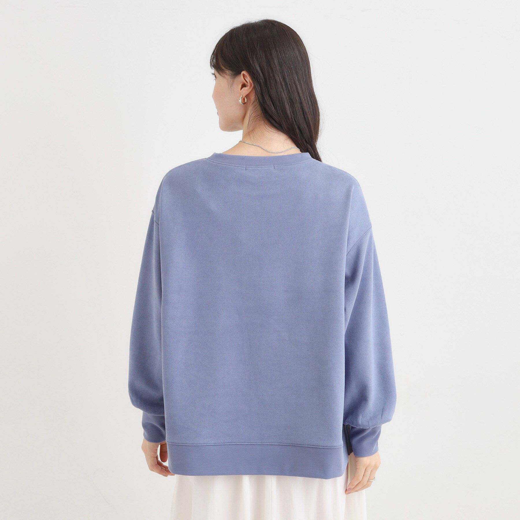 SHOO･LA･RUE「【S-LL】なめらかタッチが癖になる スエード調トップス」|Tシャツ・カットソー|