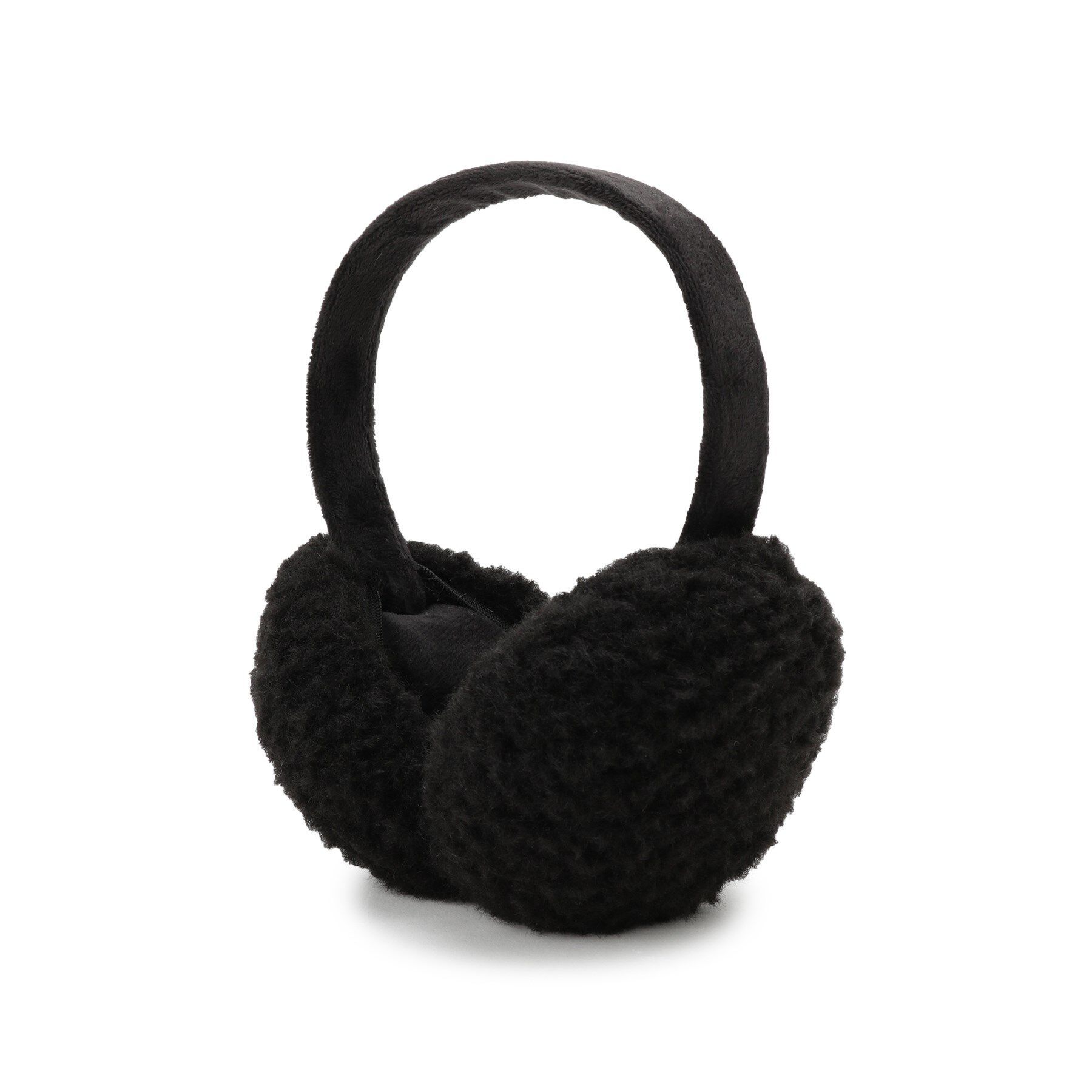 SHOO･LA･RUE「【折りたたみ】ボアイヤマフ」|イヤーマフ|ブラック(019)