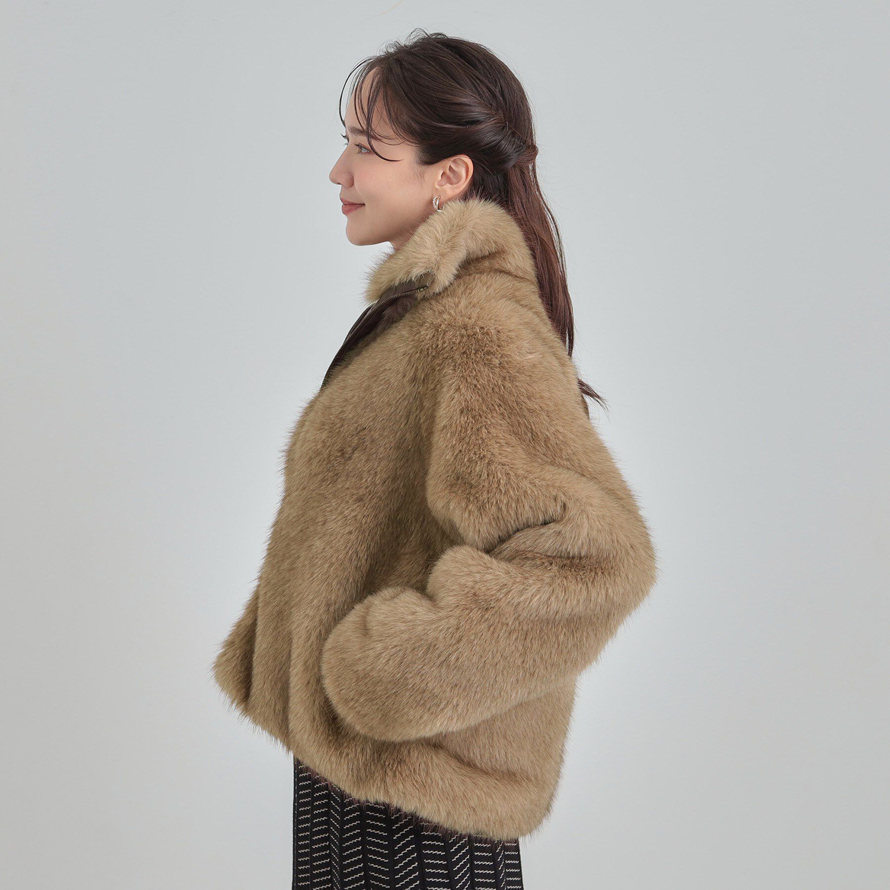 SHOO･LA･RUE「フェイクファーブルゾン」|ブルゾン・スタジャン|