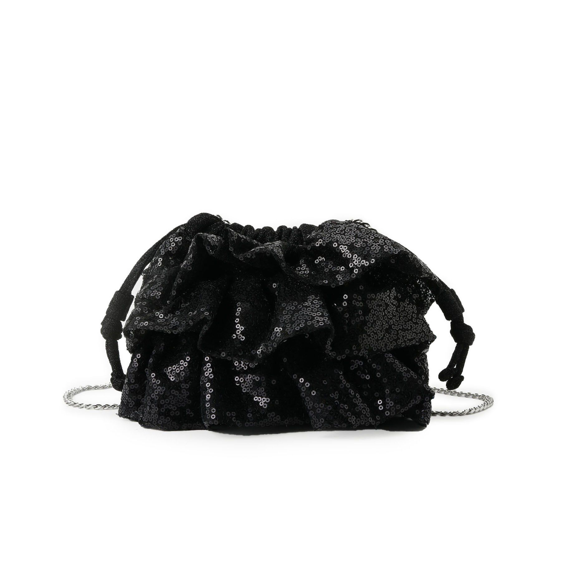 SHOO･LA･RUE「スパンコールフリル巾着ショルダーバッグ」|ショルダー・メッセンジャー|