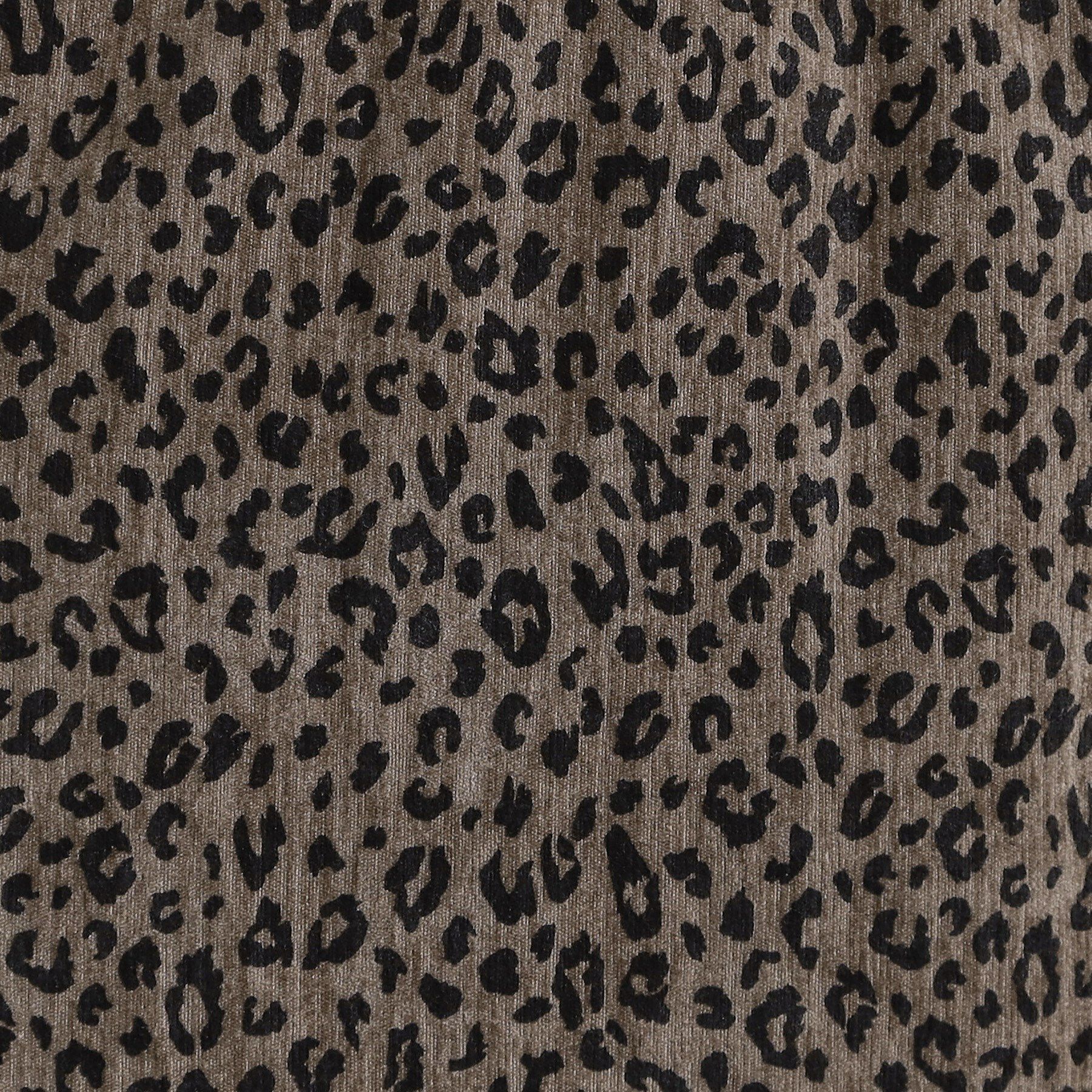 SHOO･LA･RUE「【あったか】両面起毛 ベロアレオパード柄スカート」|スカート|