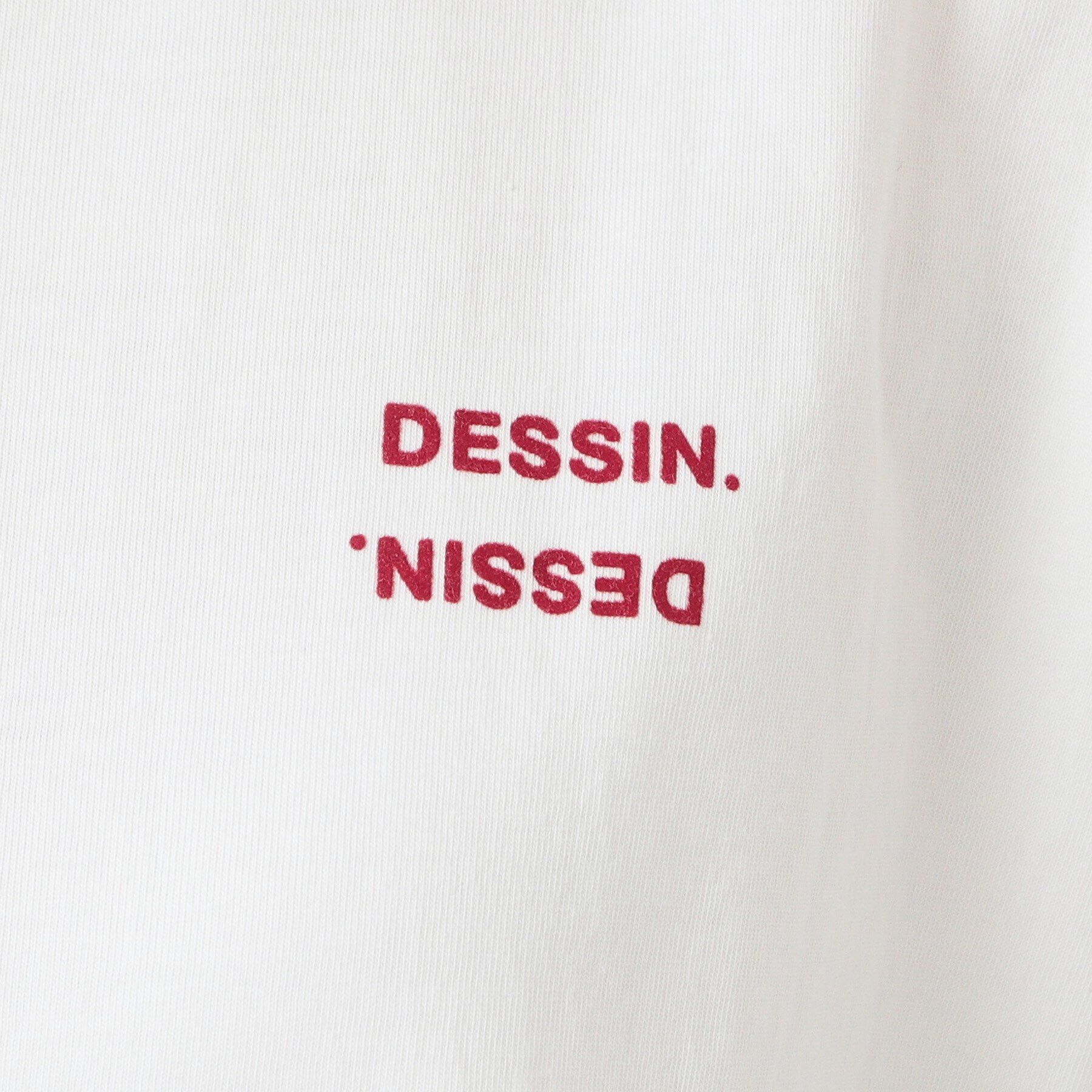 Dessin「フロッキープリントポイントロゴTシャツ（XS～L）」|Tシャツ・カットソー|