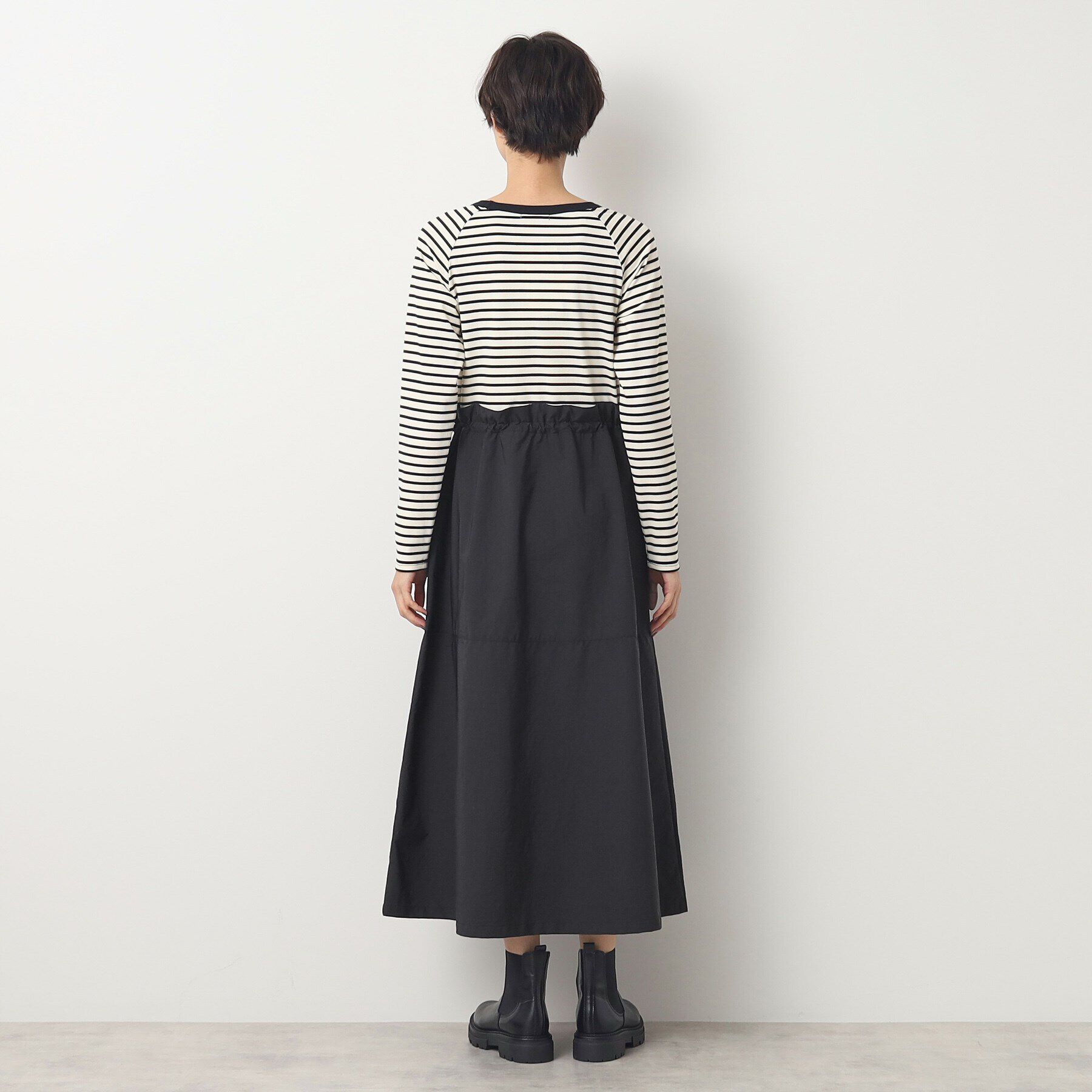 Dessin「【洗える】リブジャージドッキングワンピース」|ワンピース|