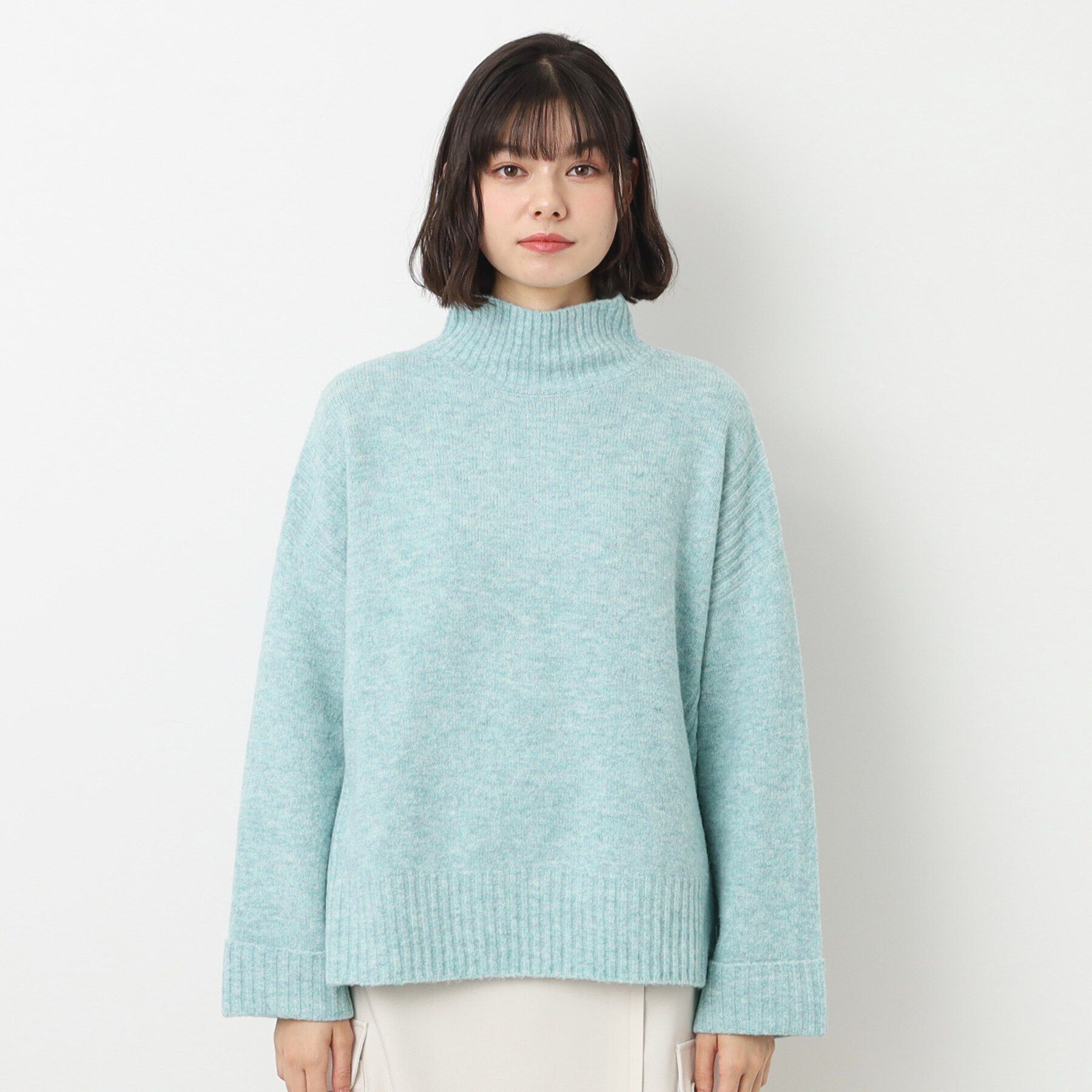 Dessin「【洗える】フェアリーハイネックニット（XS～L）」|ニット・セーター|