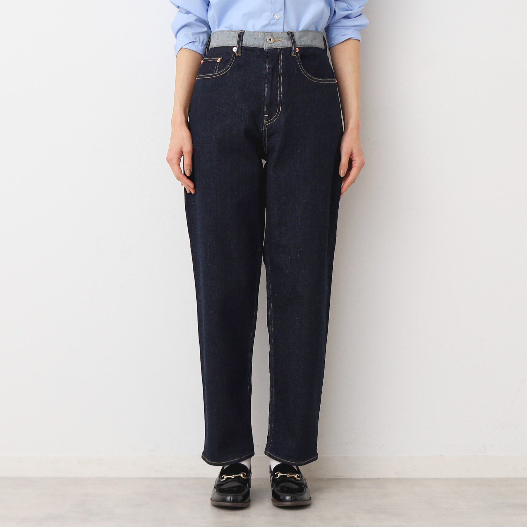 Dessin「【ユニセックス・洗える】テーパードデニムパンツ」|その他|