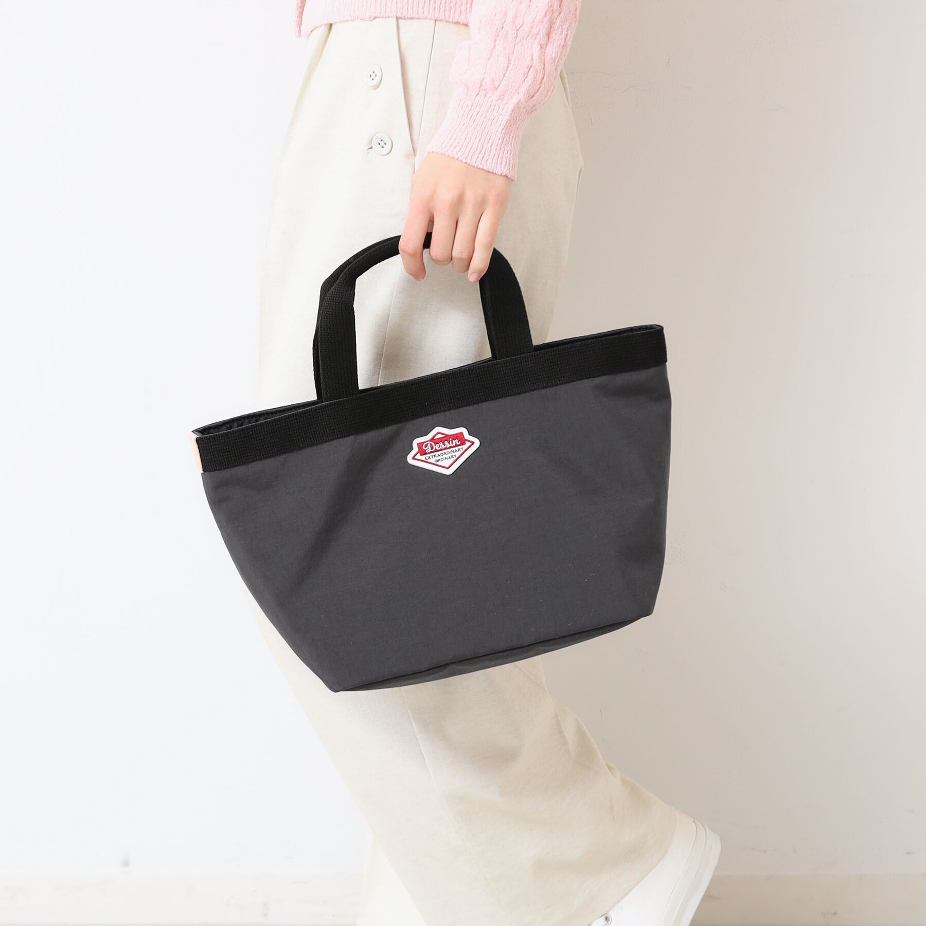 Dessin「【軽量】ワッペン付きボートバッグ」|トートバッグ|グレー(012)